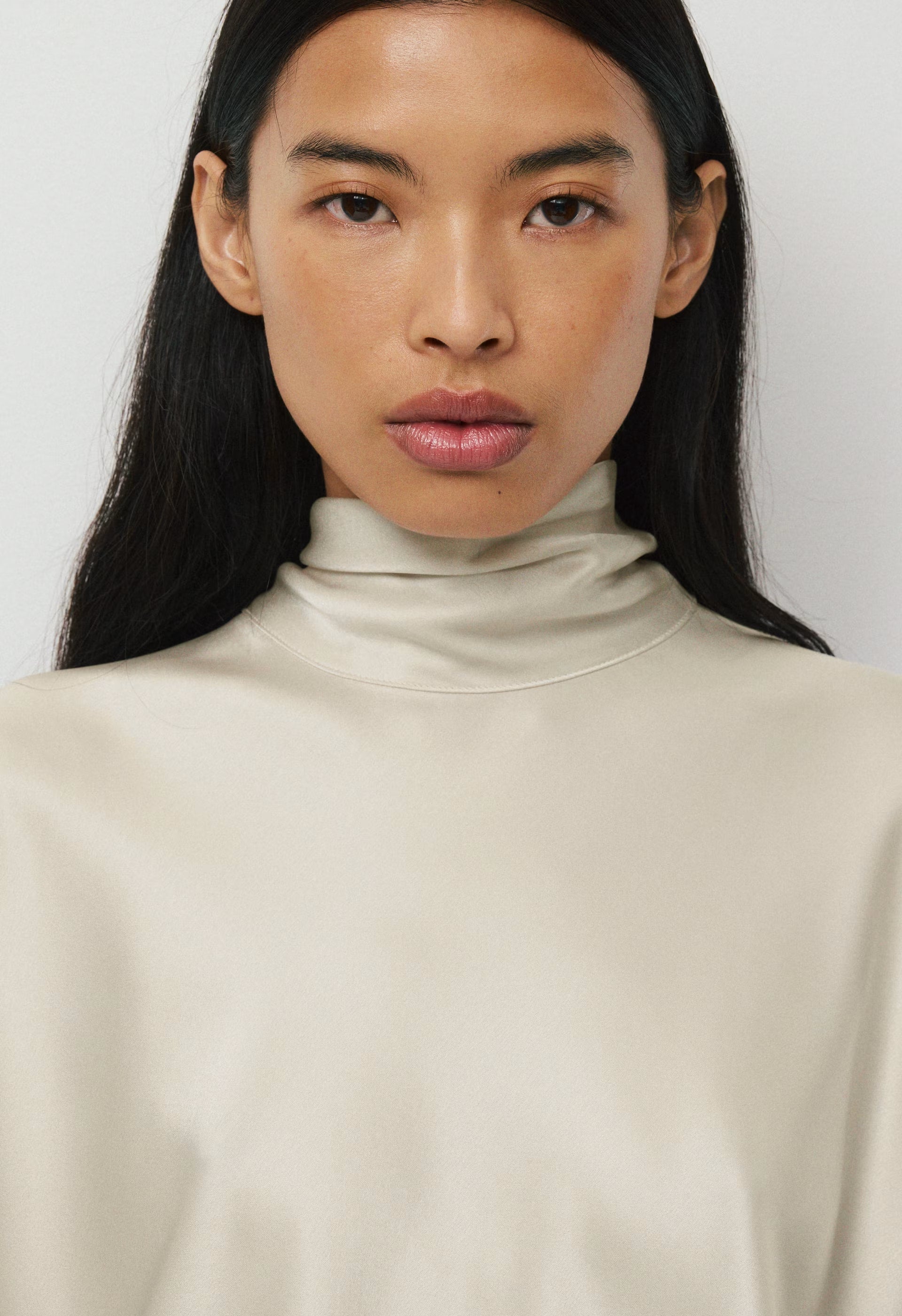 Purview Satin Dress - MATTE PEARL
