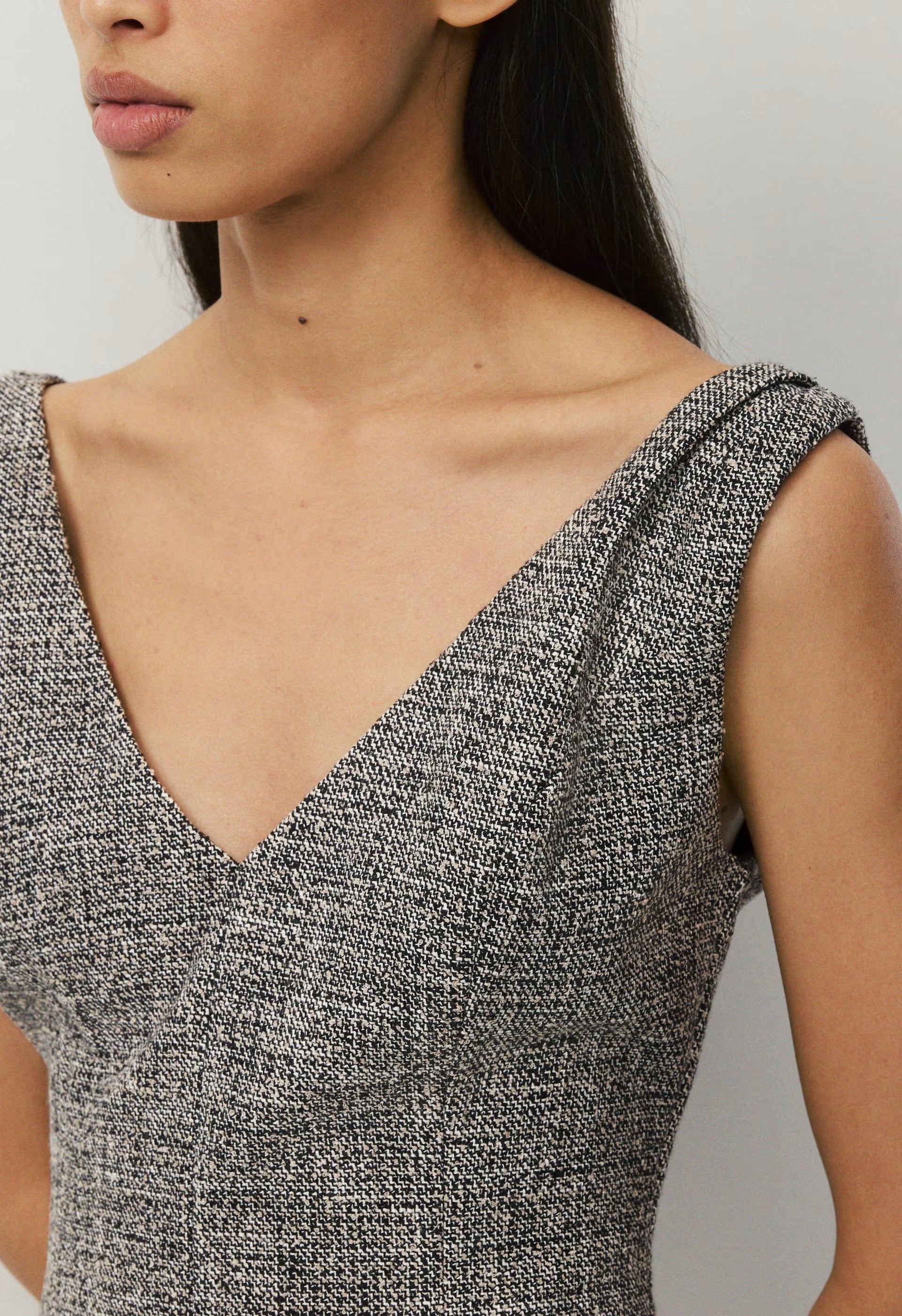 Impact Dress - SPCKL TWEED BLK/WHITE