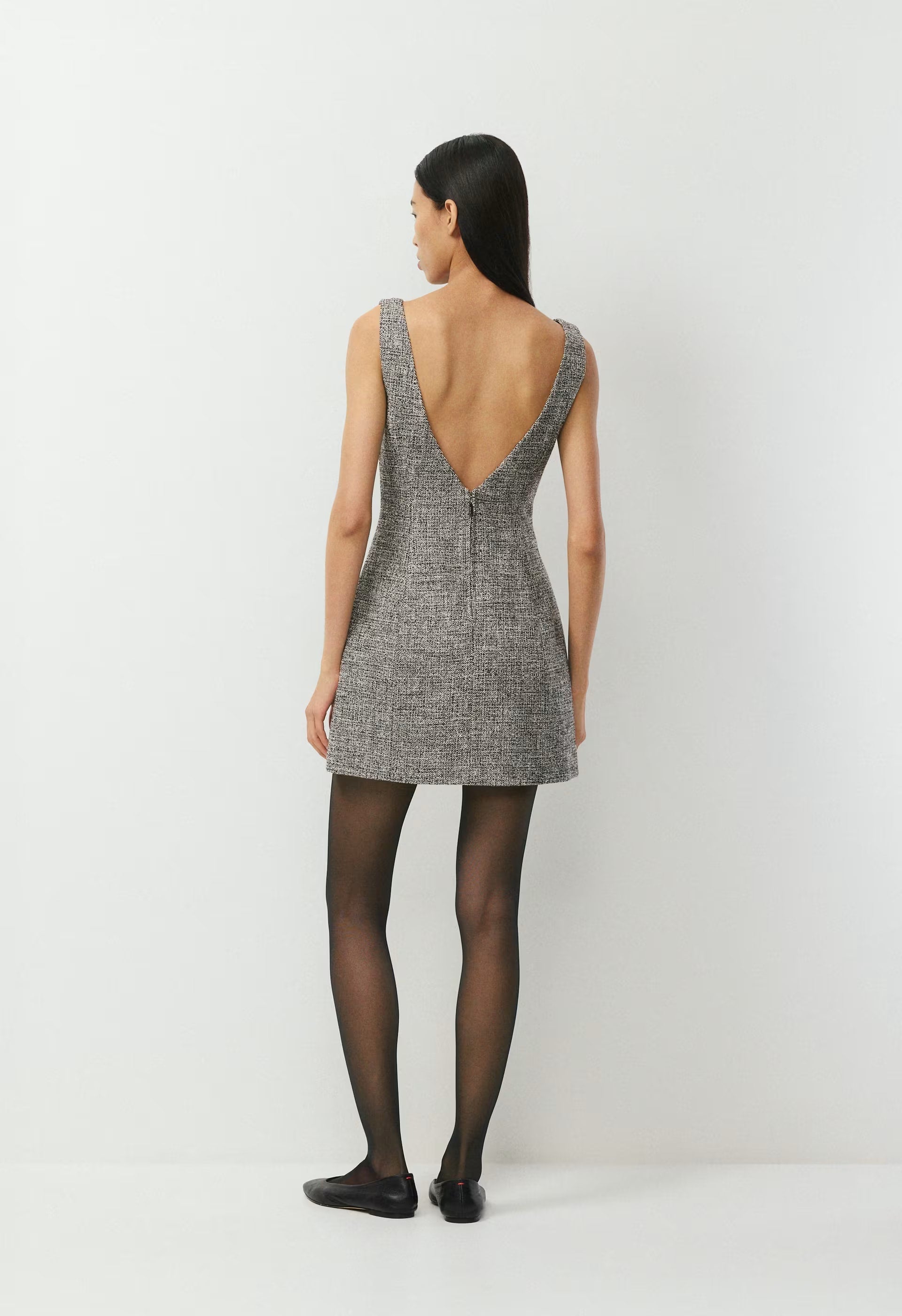 Impact Dress - SPCKL TWEED BLK/WHITE