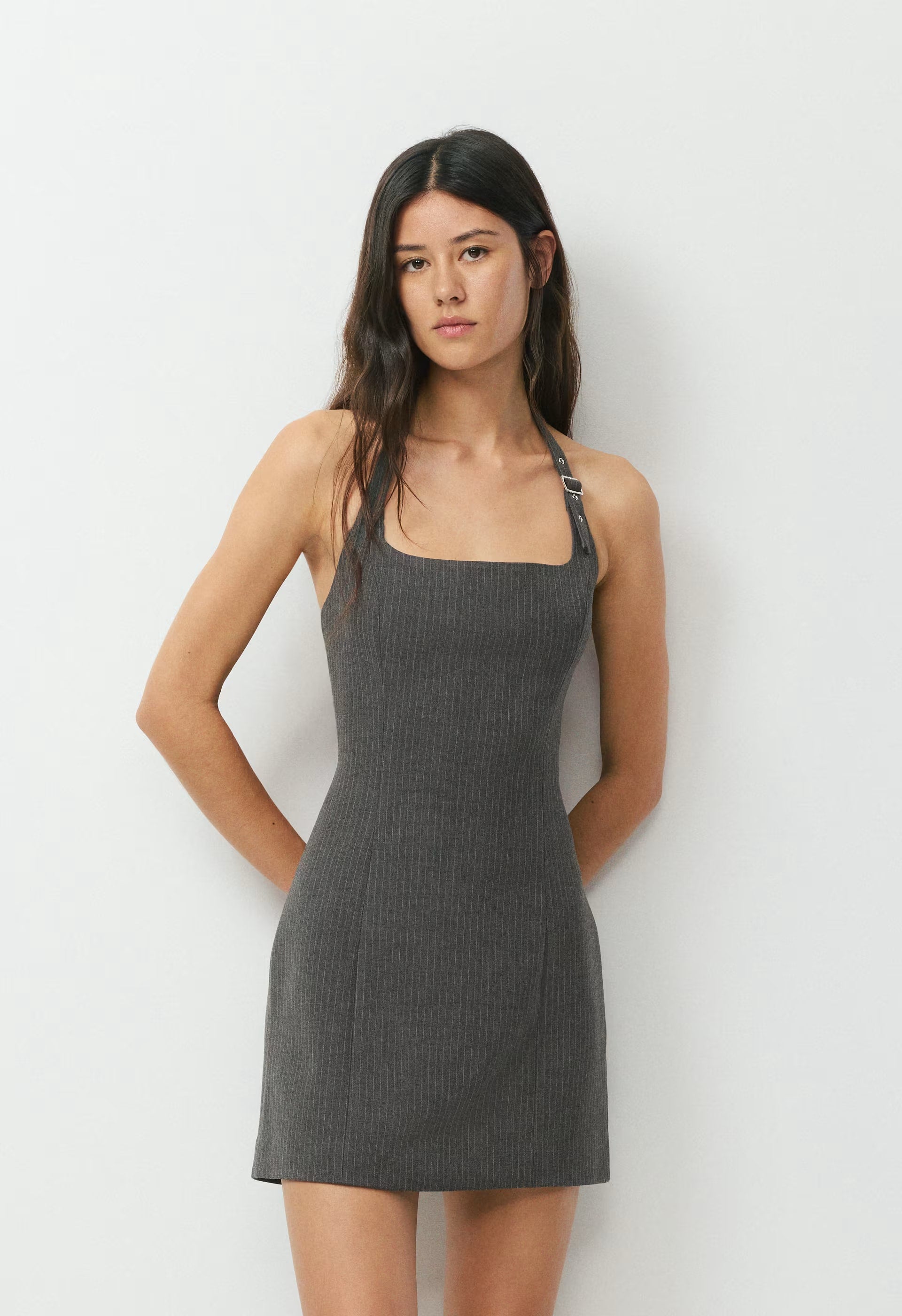 Brooklyn Halter Dress - Eversential™ - HTHR CHRCL/NMD TUP