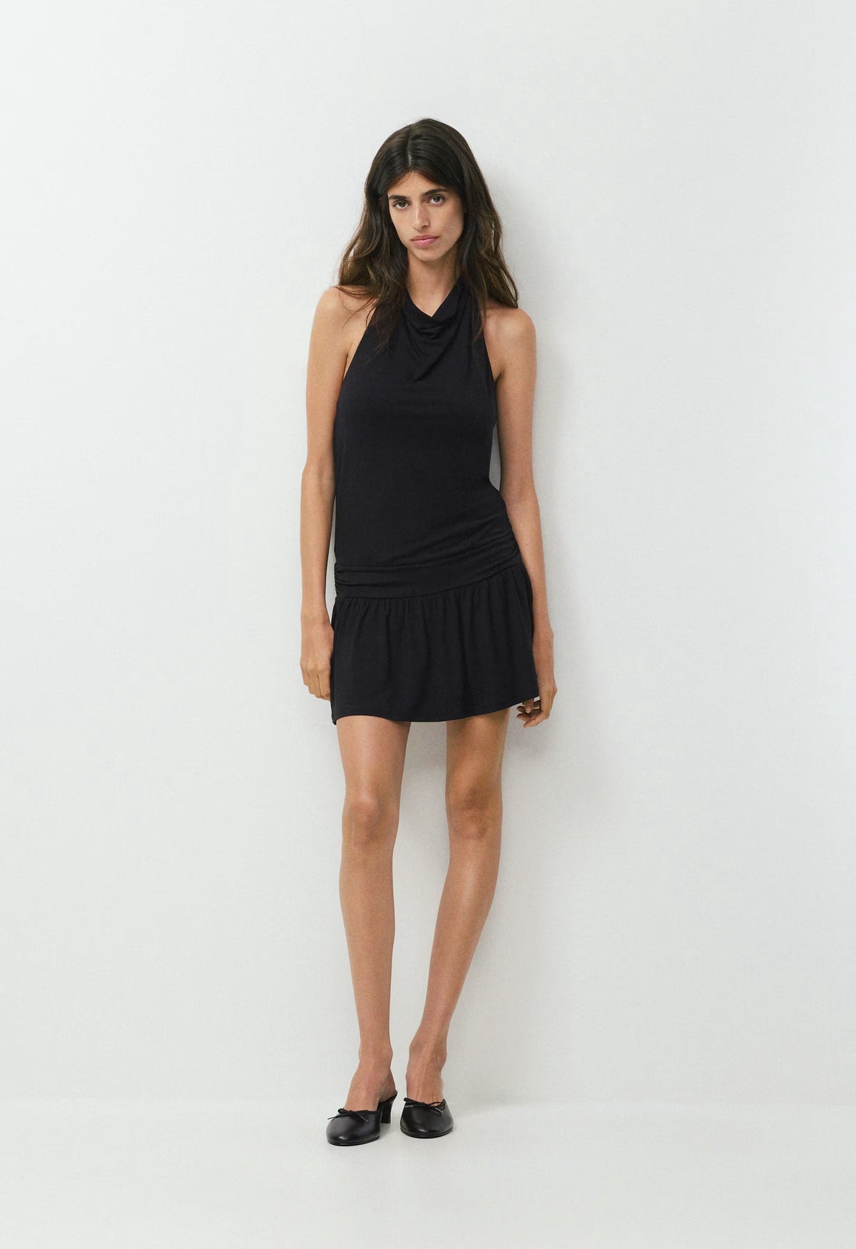 Effie Halter Dress - BLACK