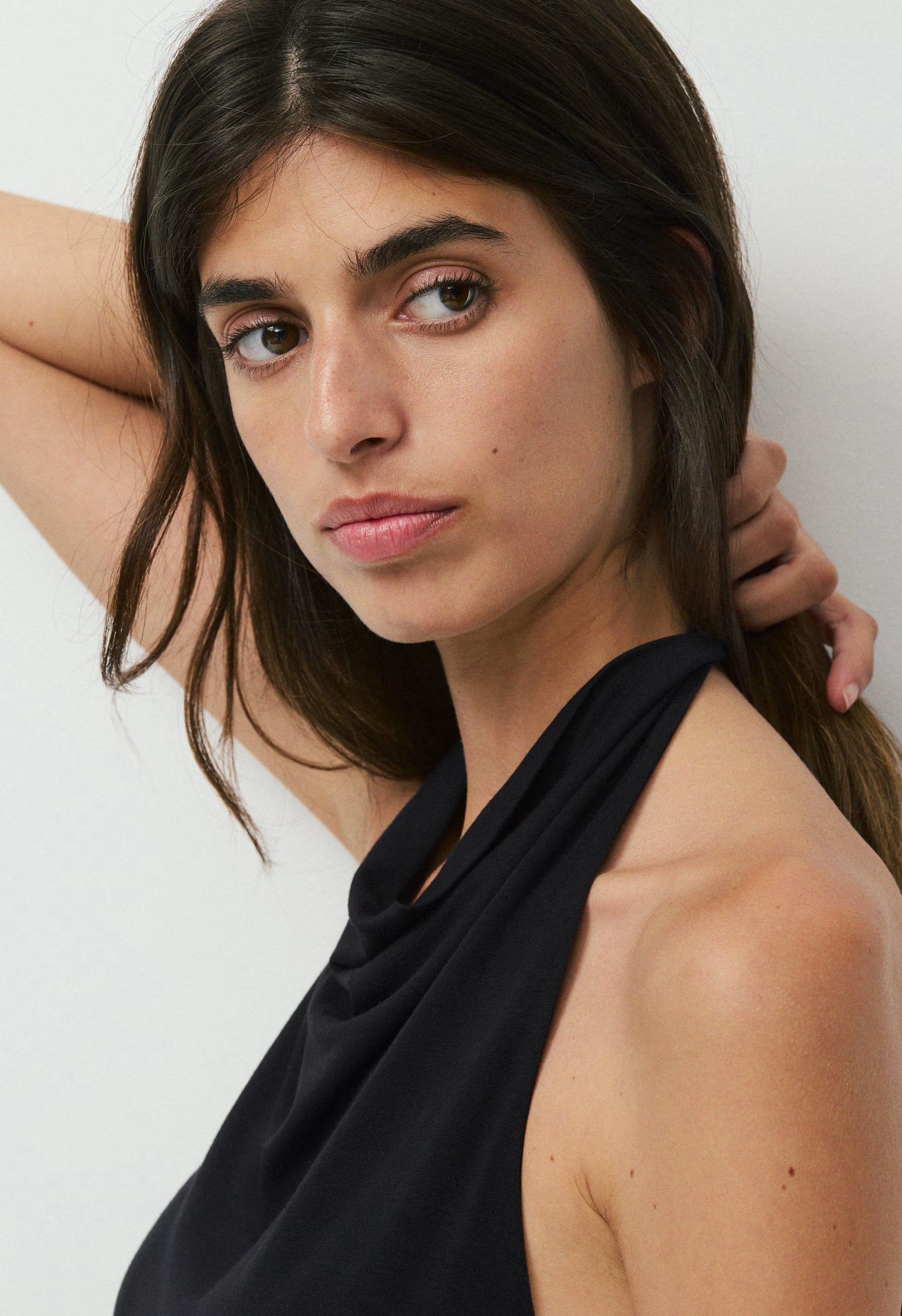 Effie Halter Dress - BLACK