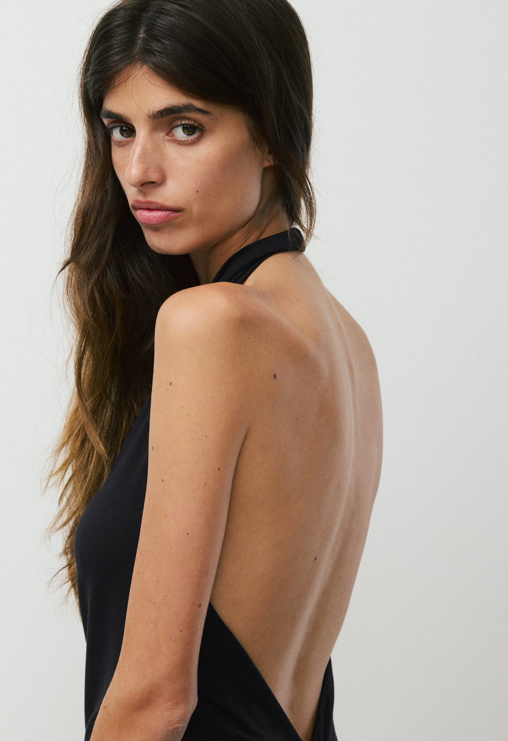 Effie Halter Dress - BLACK