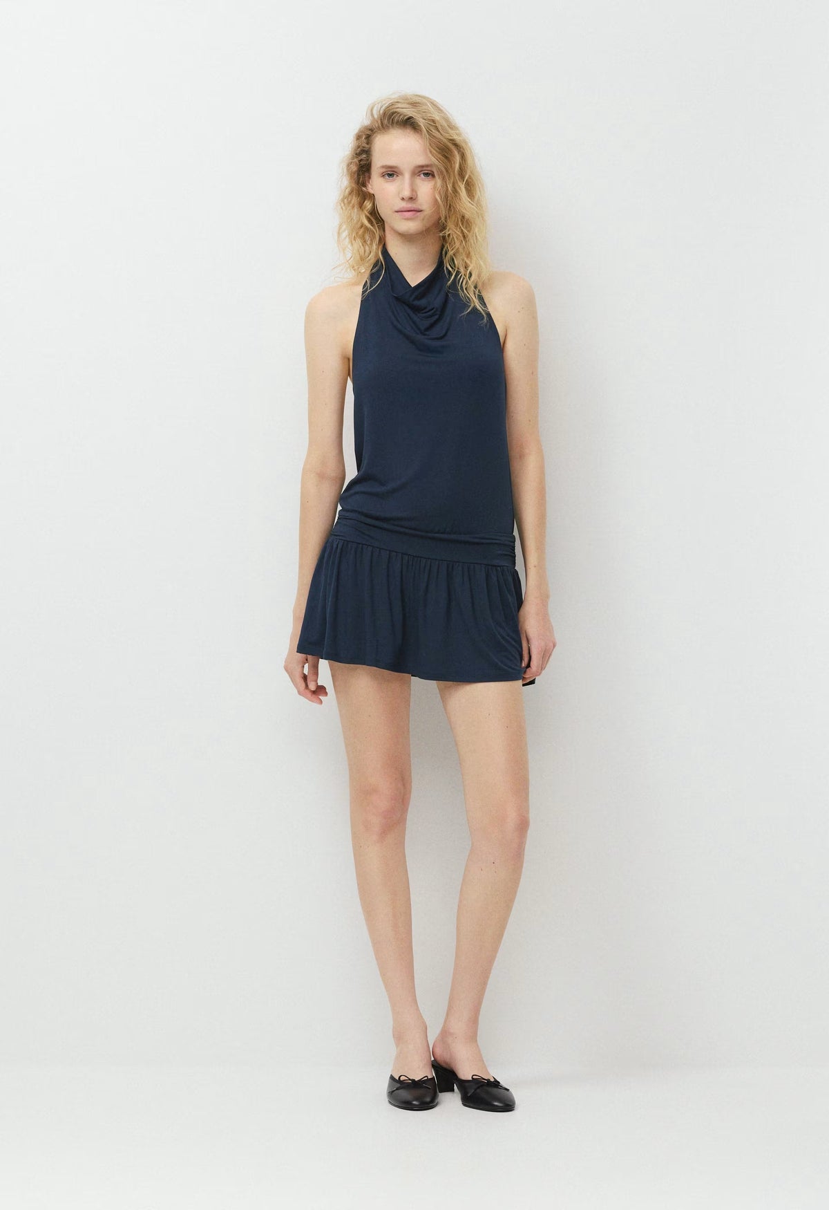 Effie Halter Dress - ADMIRAL NAVY