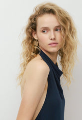 Effie Halter Dress - ADMIRAL NAVY