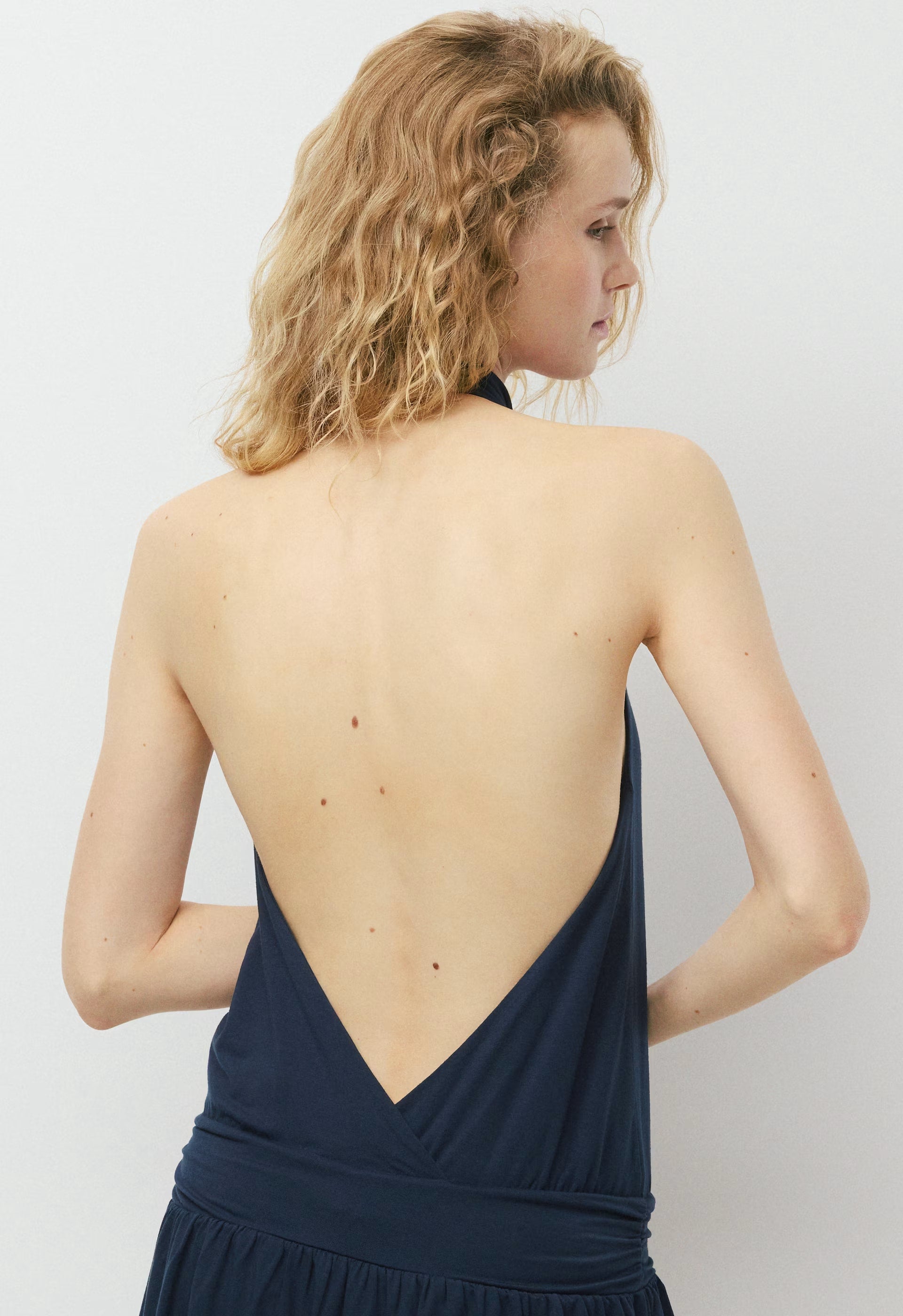 Effie Halter Dress - ADMIRAL NAVY