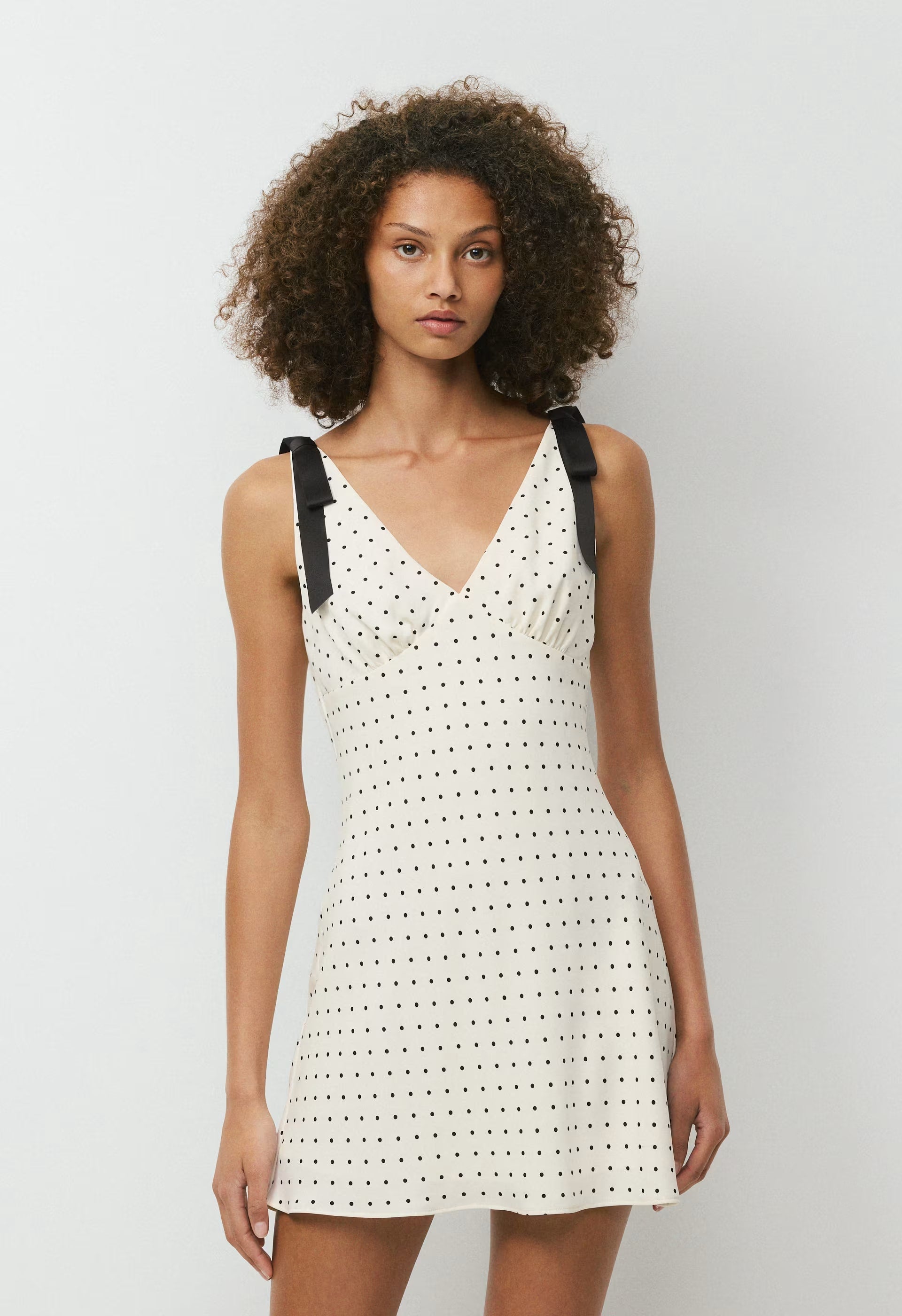 Juliet Dress - LIGHT BIRCH/BLACK