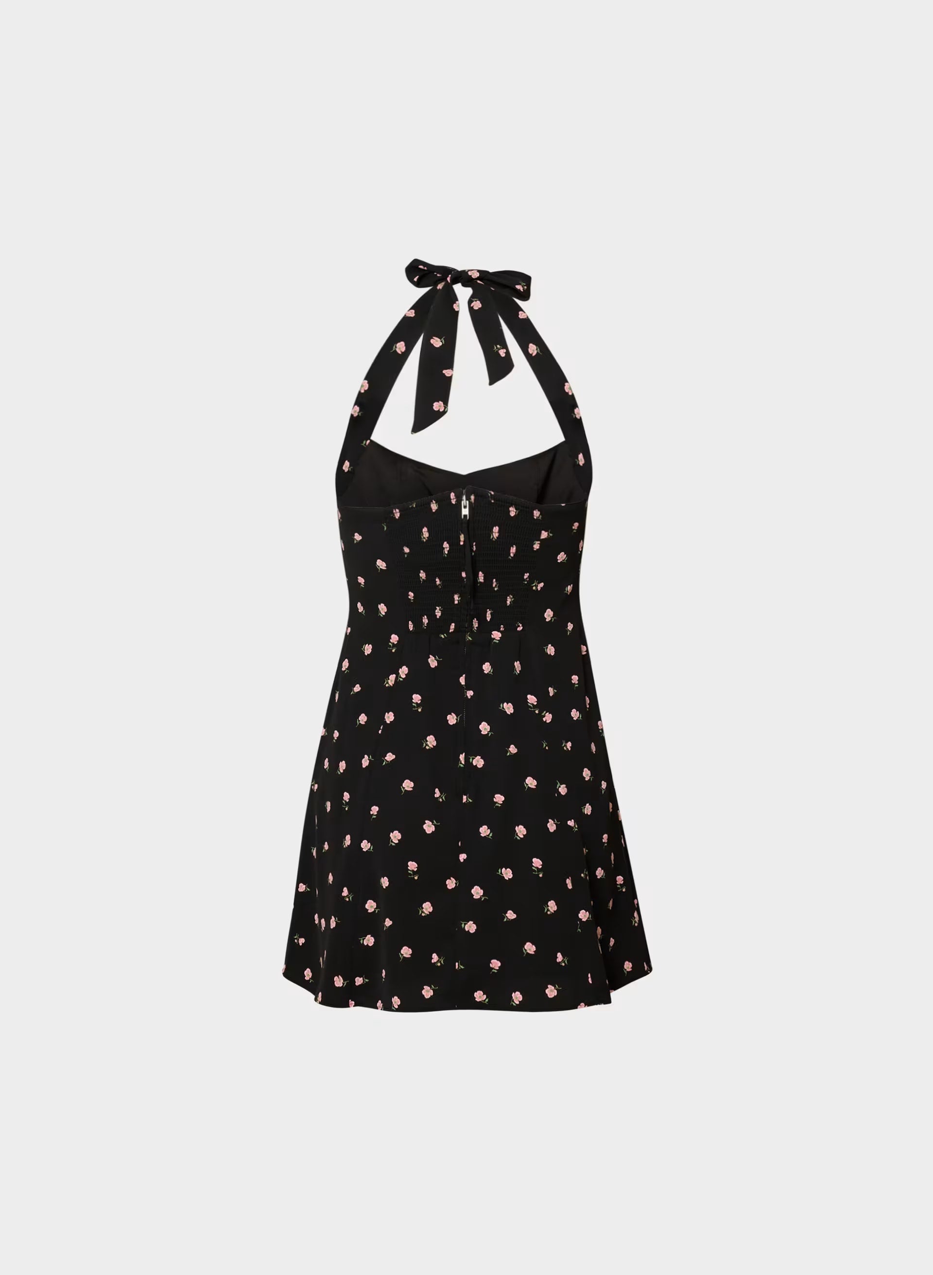 Winnie Halter Dress - BLACK/PINK