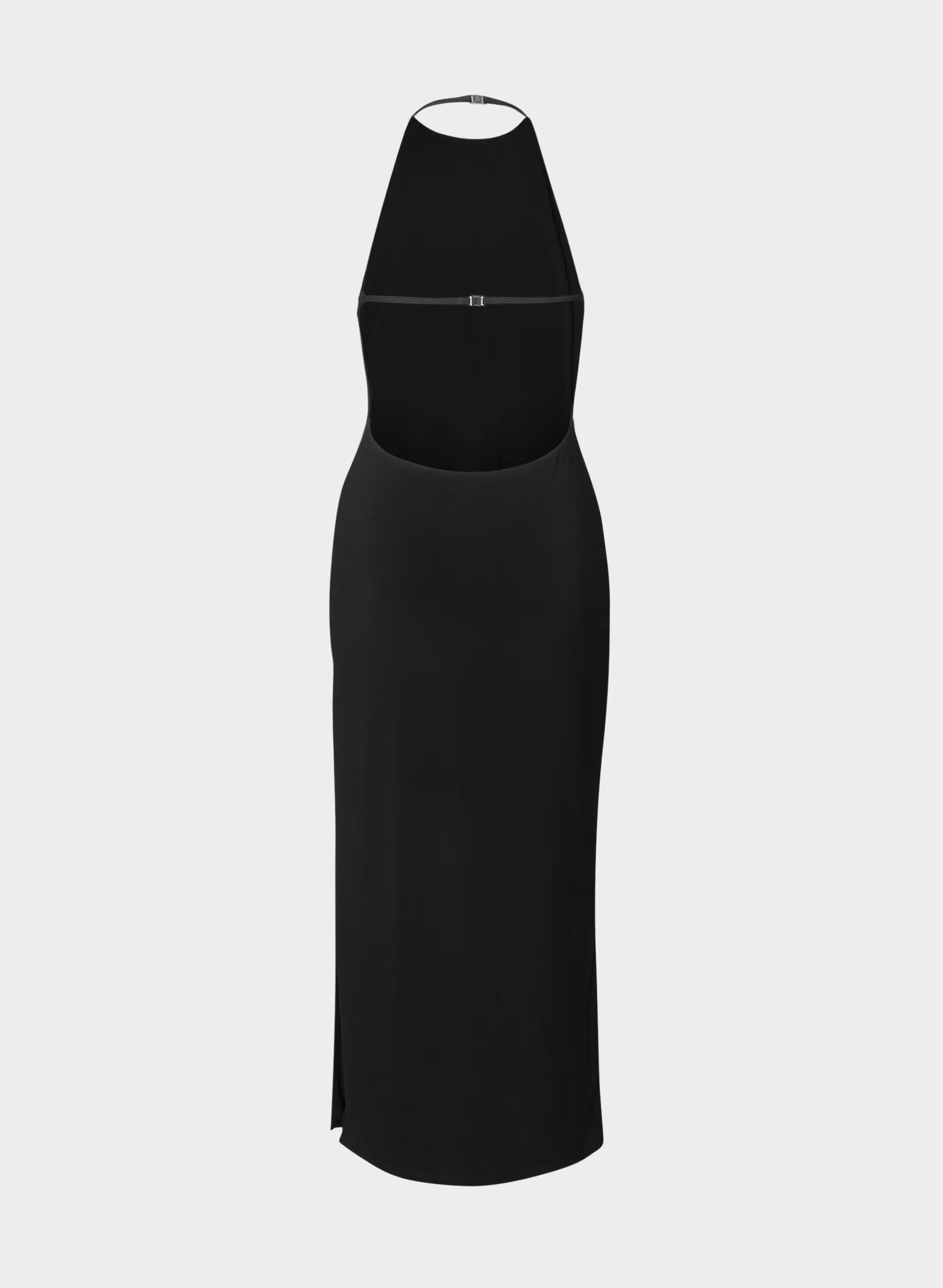 Smooth Matter™ Silhouette Halter Dress - BLACK