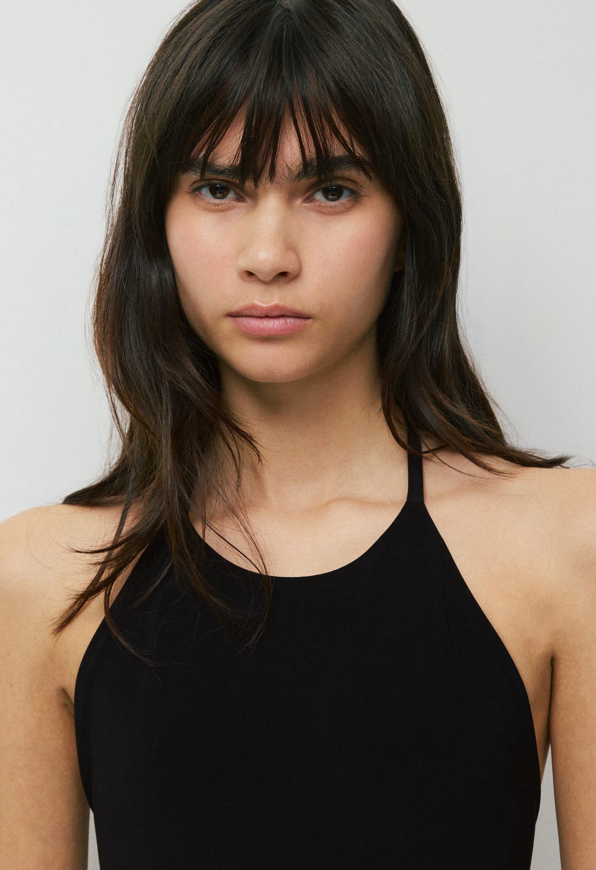 Smooth Matter™ Silhouette Halter Dress - BLACK