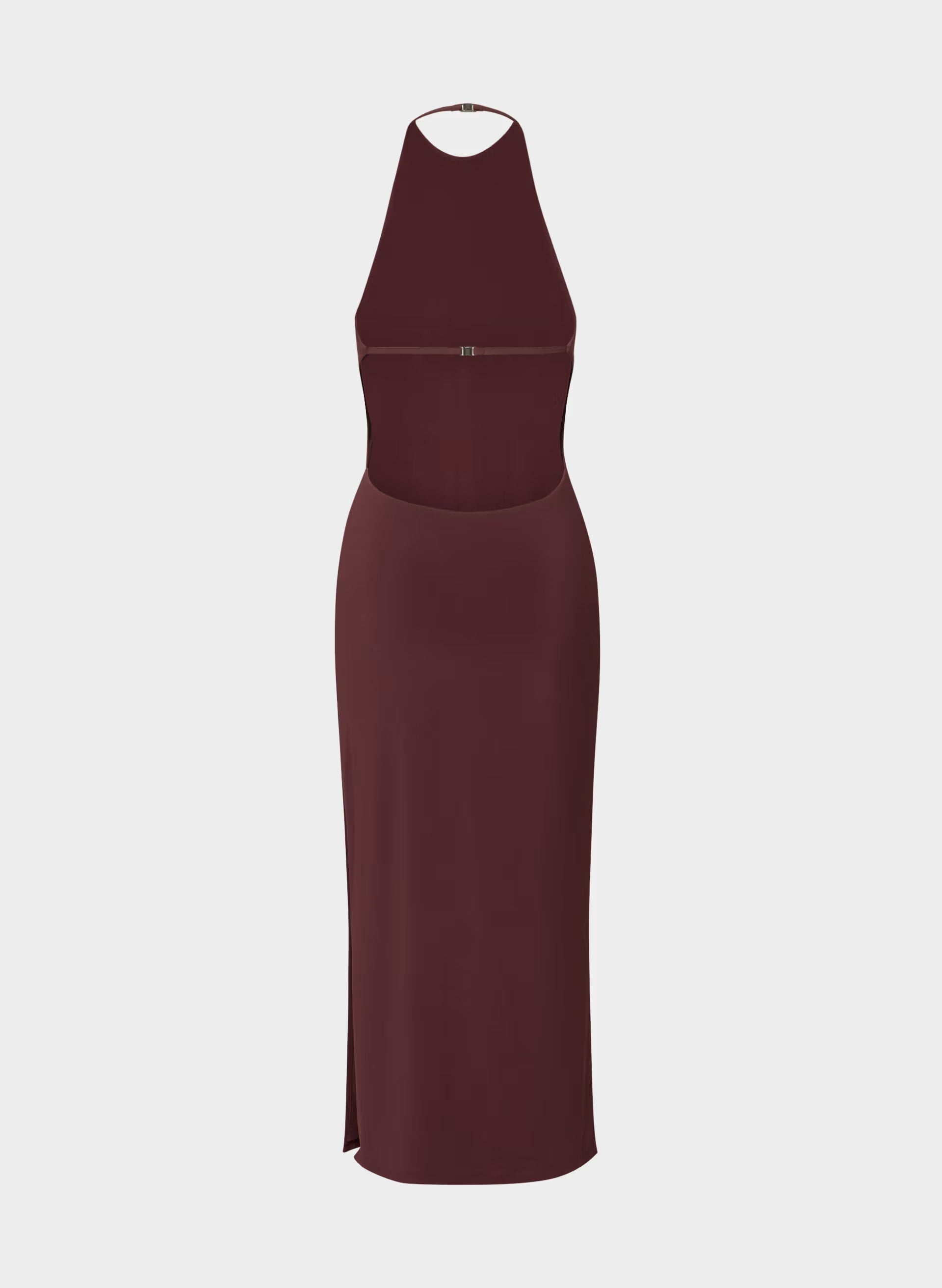 Smooth Matter™ Silhouette Halter Dress - GALA PLUM