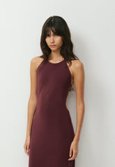 Smooth Matter™ Silhouette Halter Dress - GALA PLUM