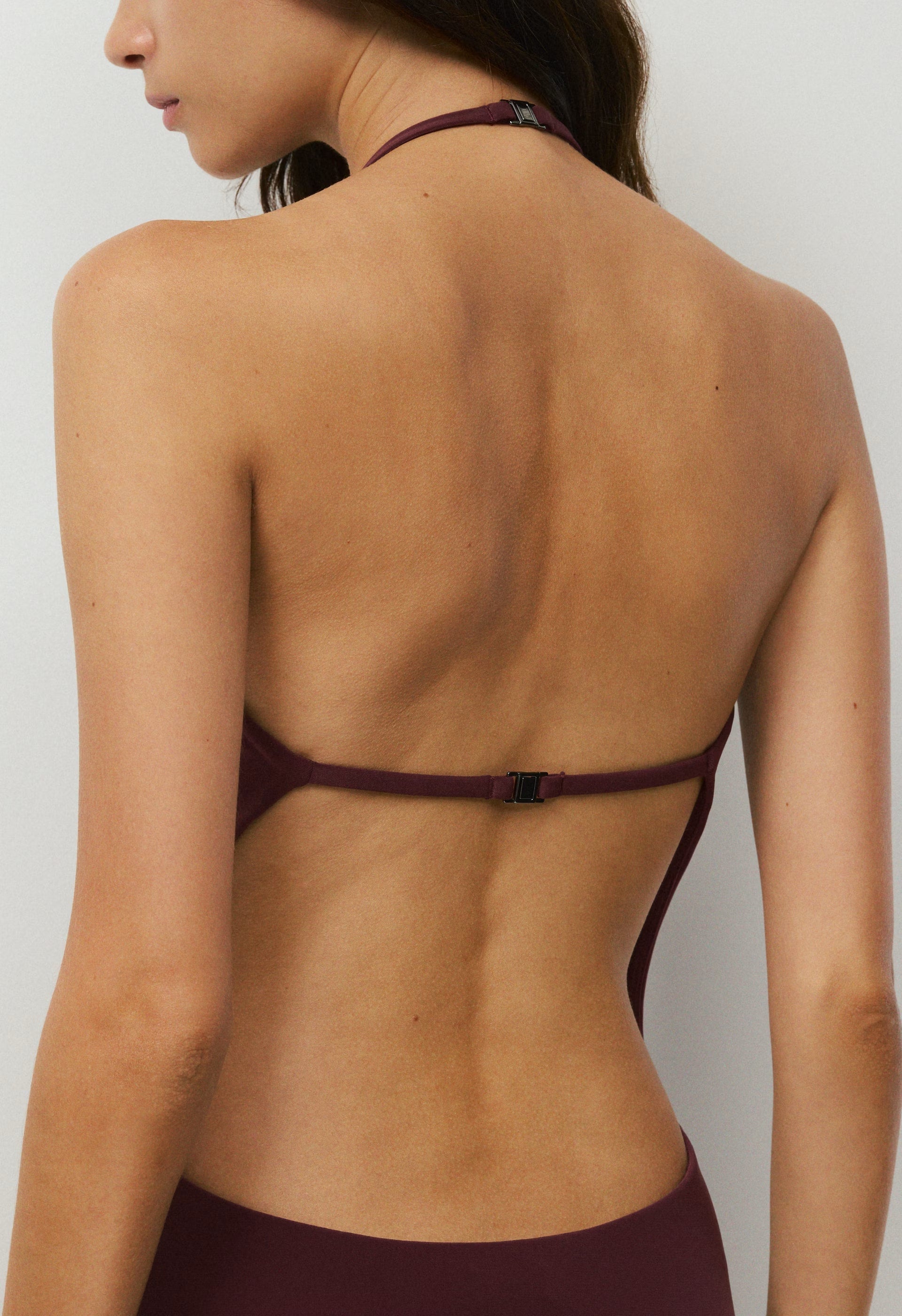 Smooth Matter™ Silhouette Halter Dress - GALA PLUM