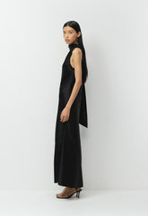 Verve Satin Dress - BLACK