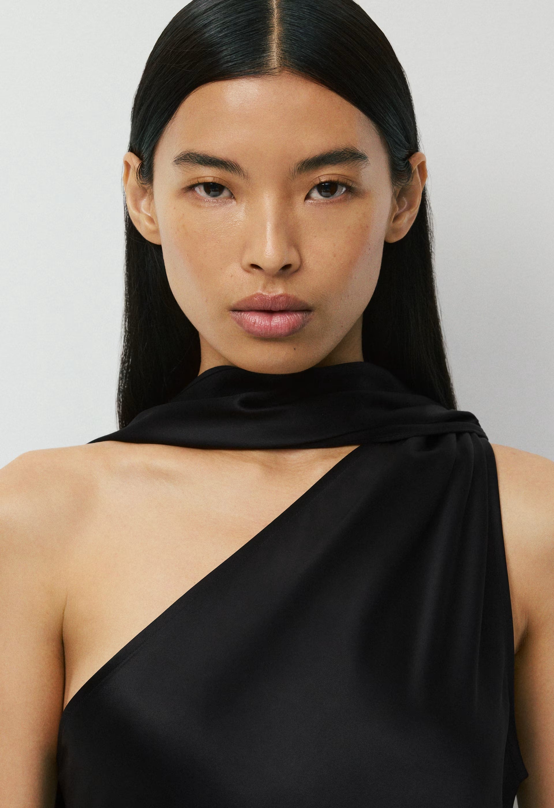 Verve Satin Dress - BLACK