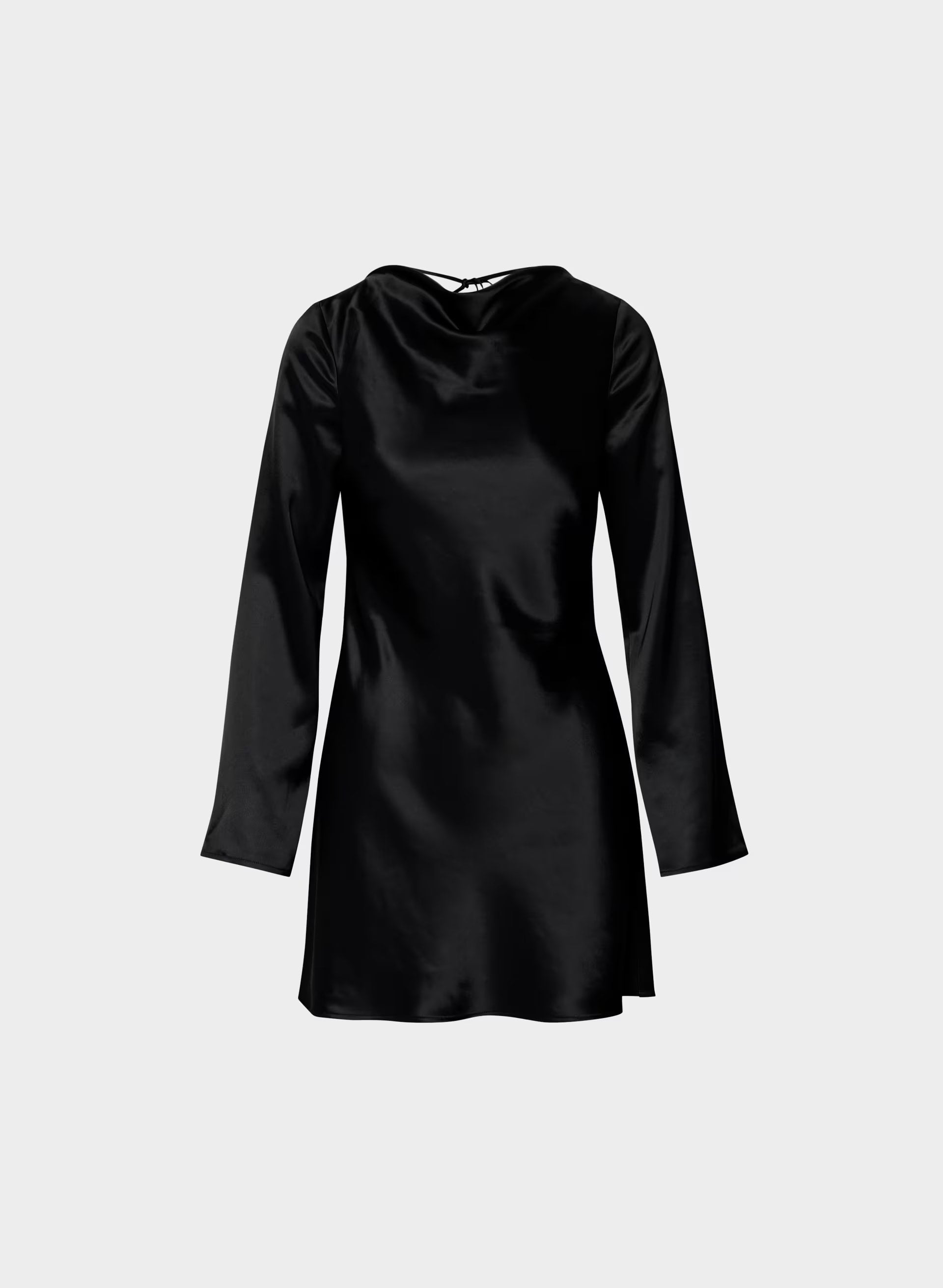 Choreo Satin Dress - BLACK