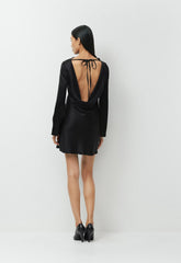Choreo Satin Dress - BLACK