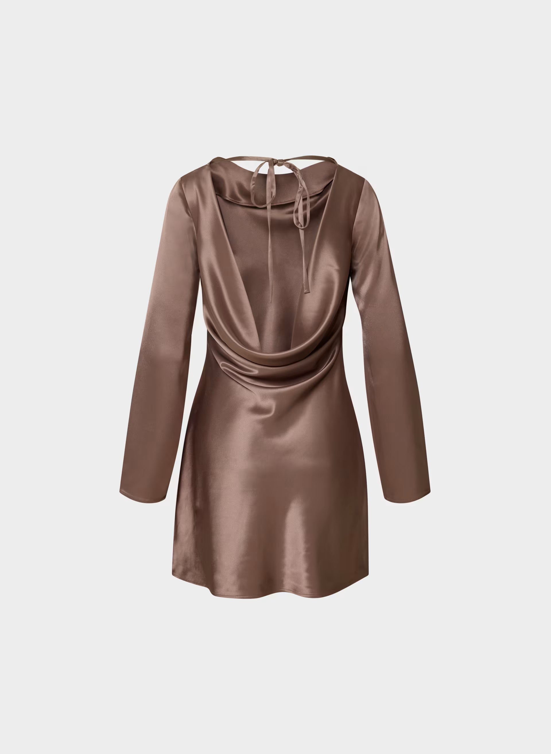 Choreo Satin Dress - DUSTY MAUVE