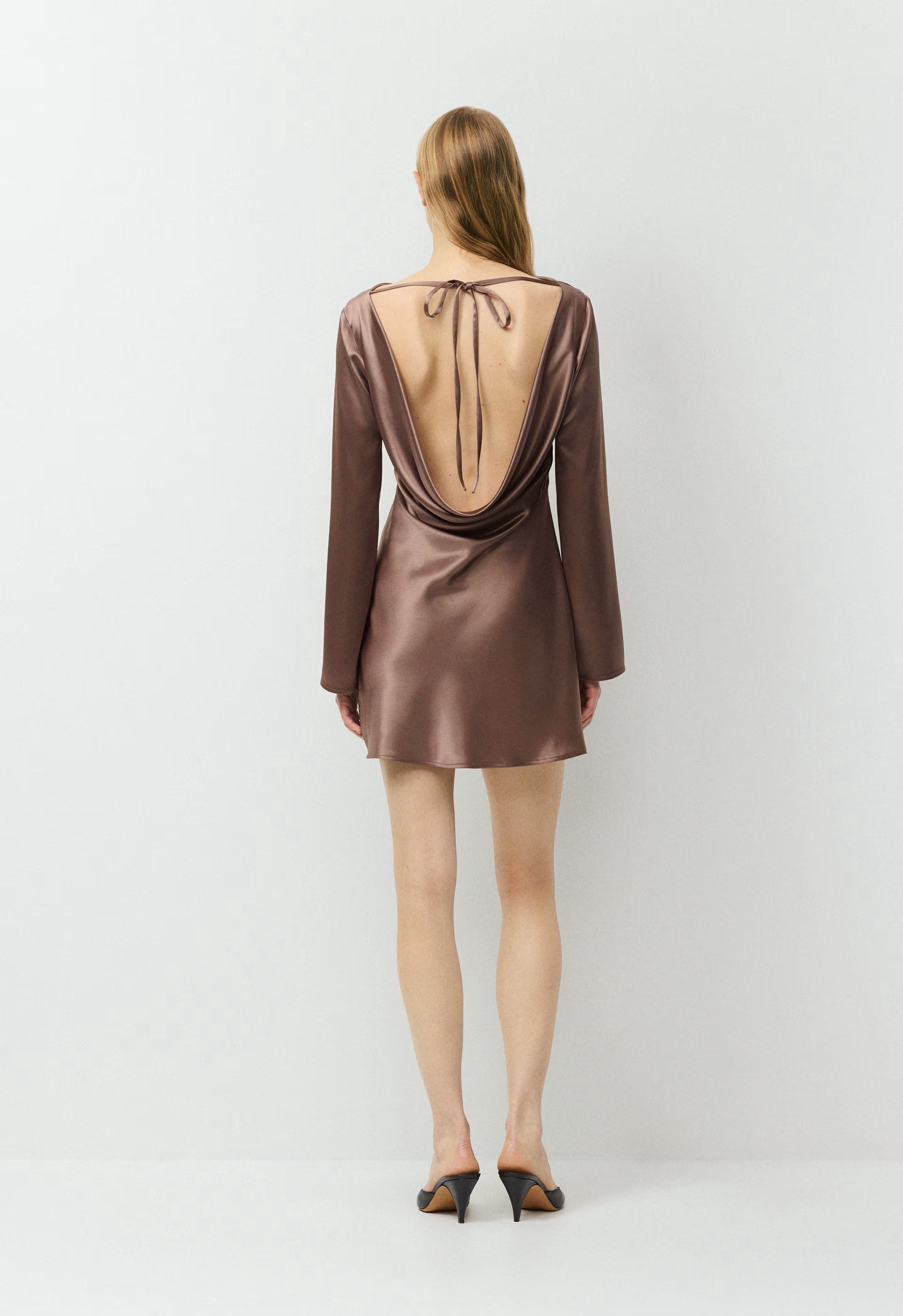 Choreo Satin Dress - DUSTY MAUVE