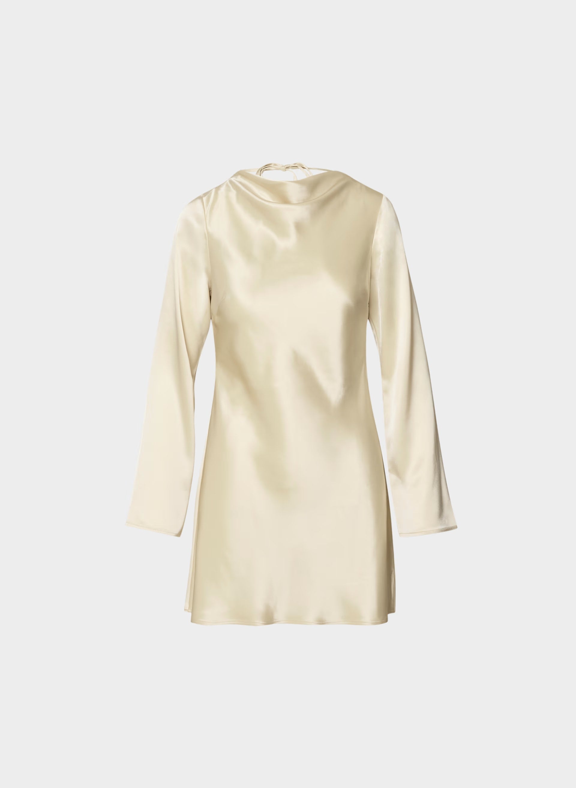 Choreo Satin Dress - SEASIDE CREAM