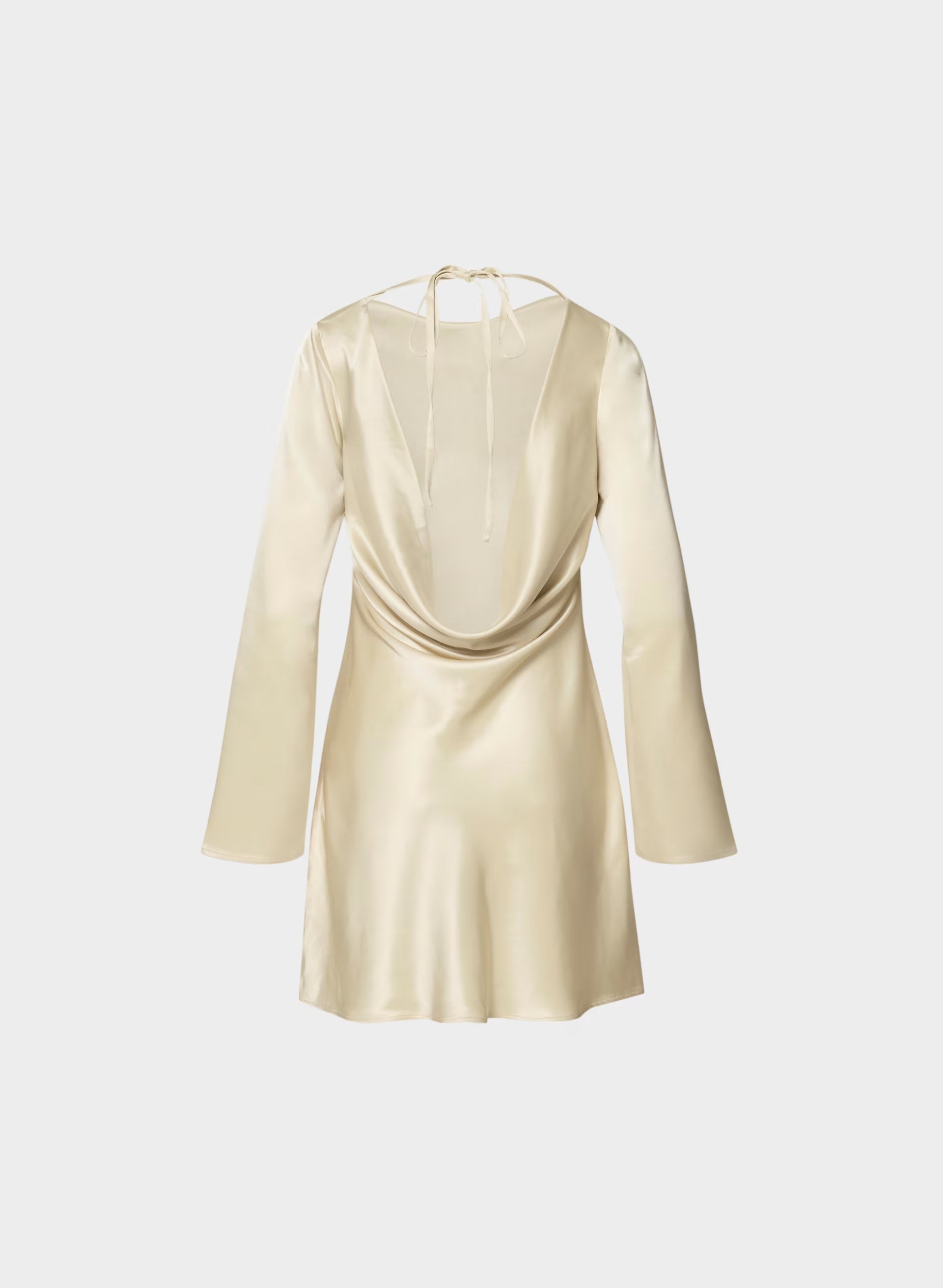 Choreo Satin Dress - SEASIDE CREAM