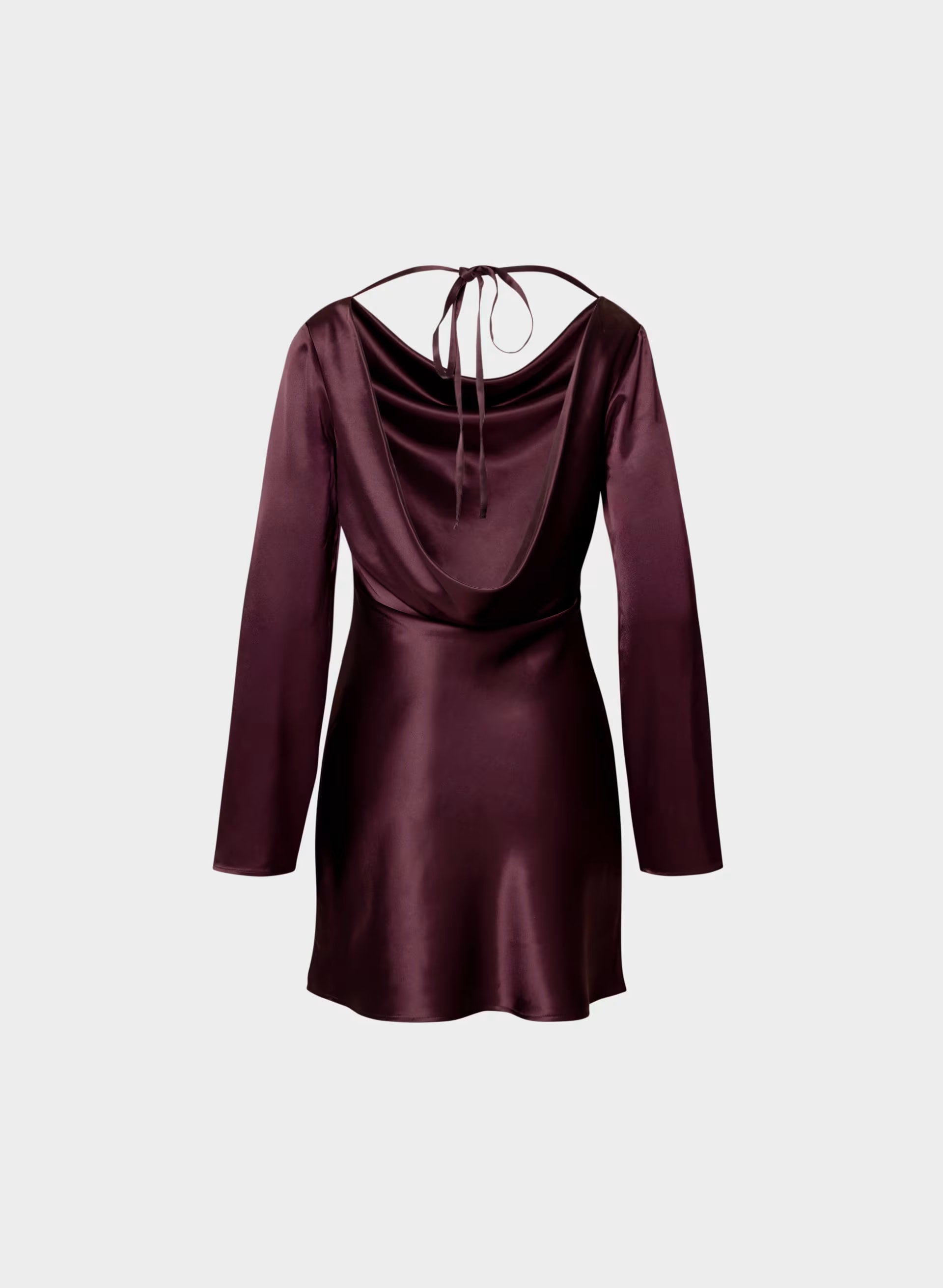 Choreo Satin Dress - GALA PLUM