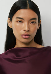 Choreo Satin Dress - GALA PLUM