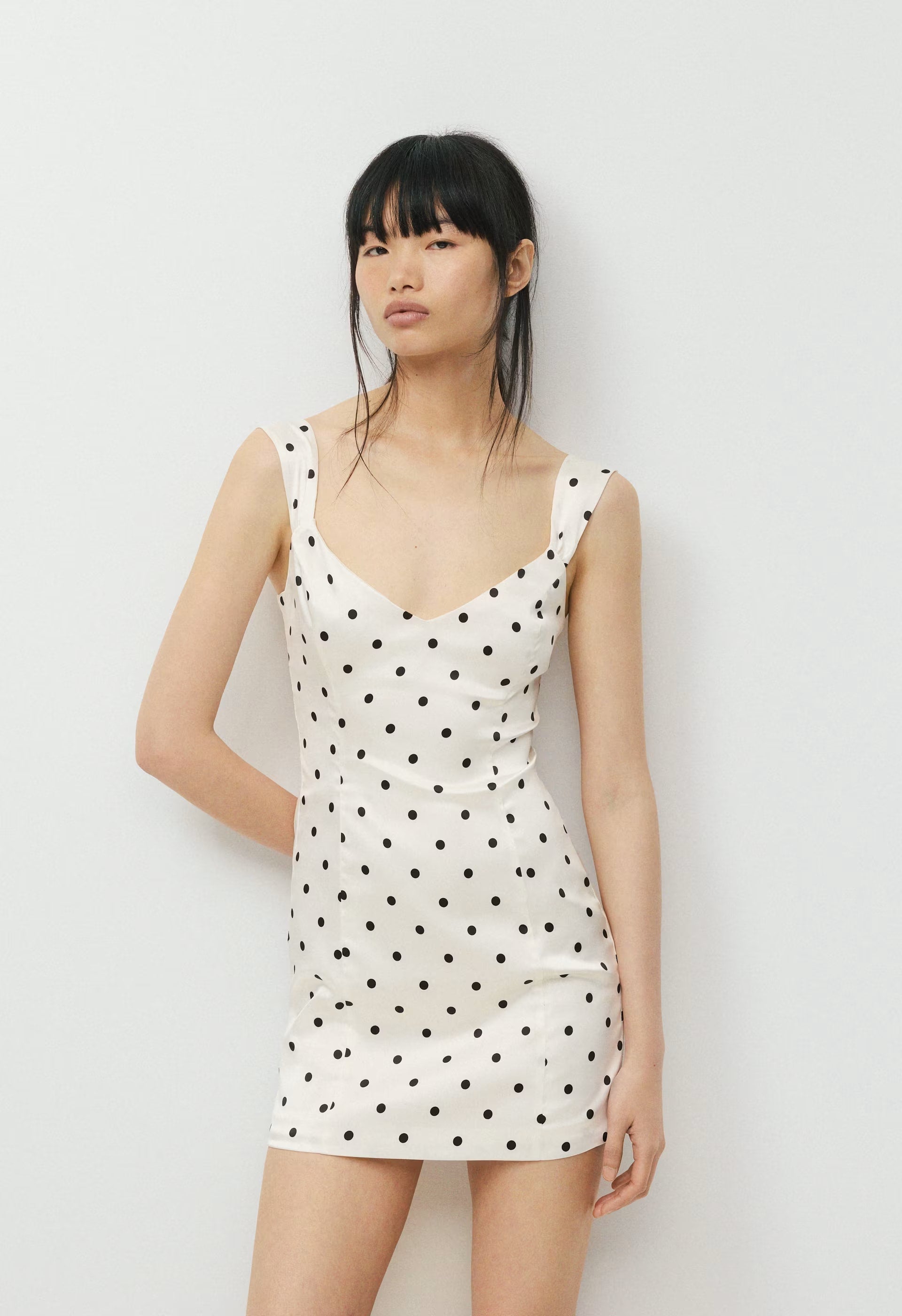 Lisette Dress - LIGHT BIRCH/BLACK