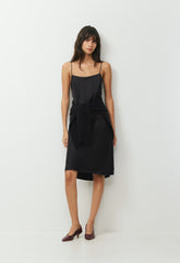 Fresca Satin Cami Dress - BLACK
