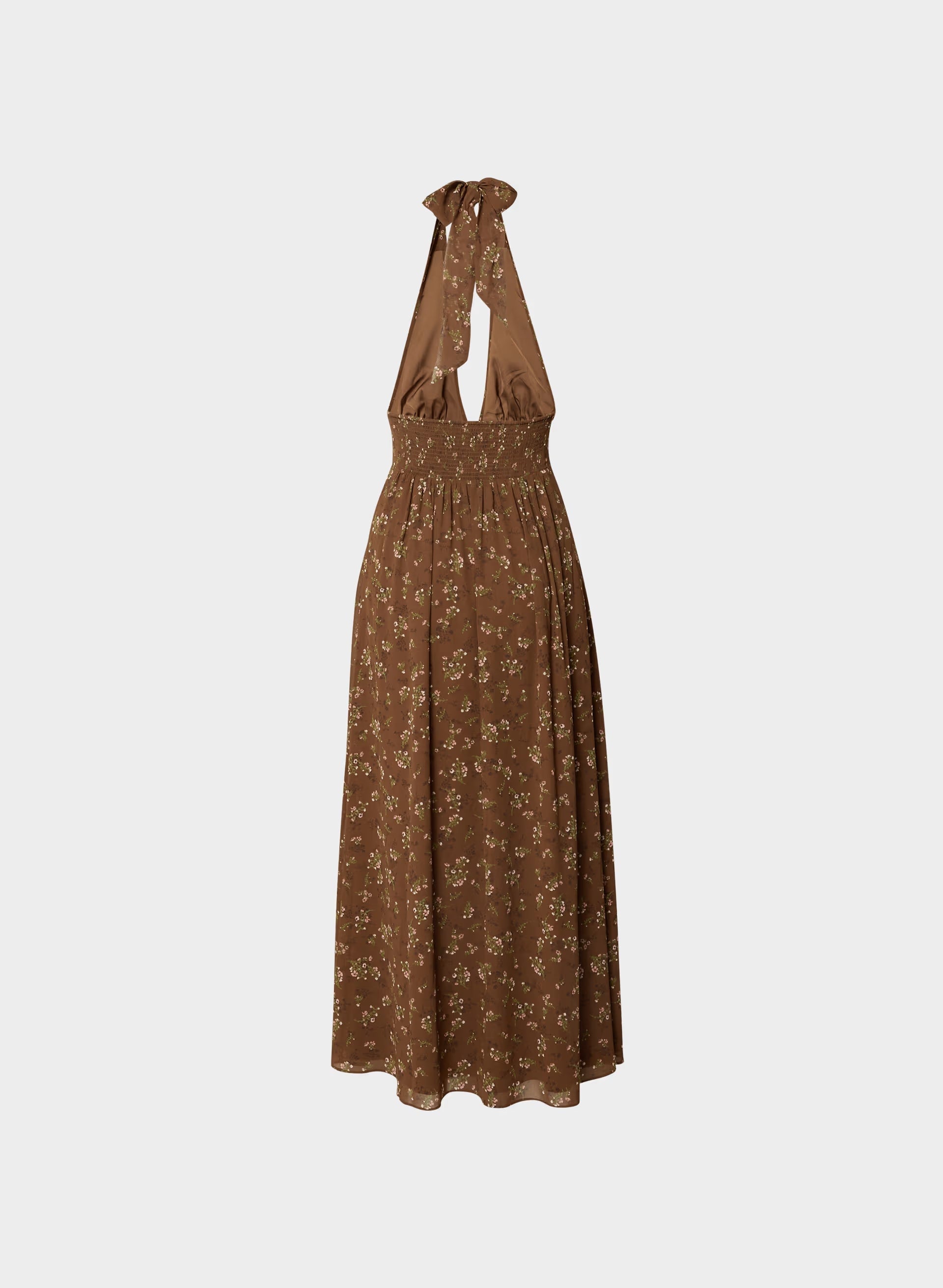 Orchardine Halter Dress - CHCLTR BWN/PNK
