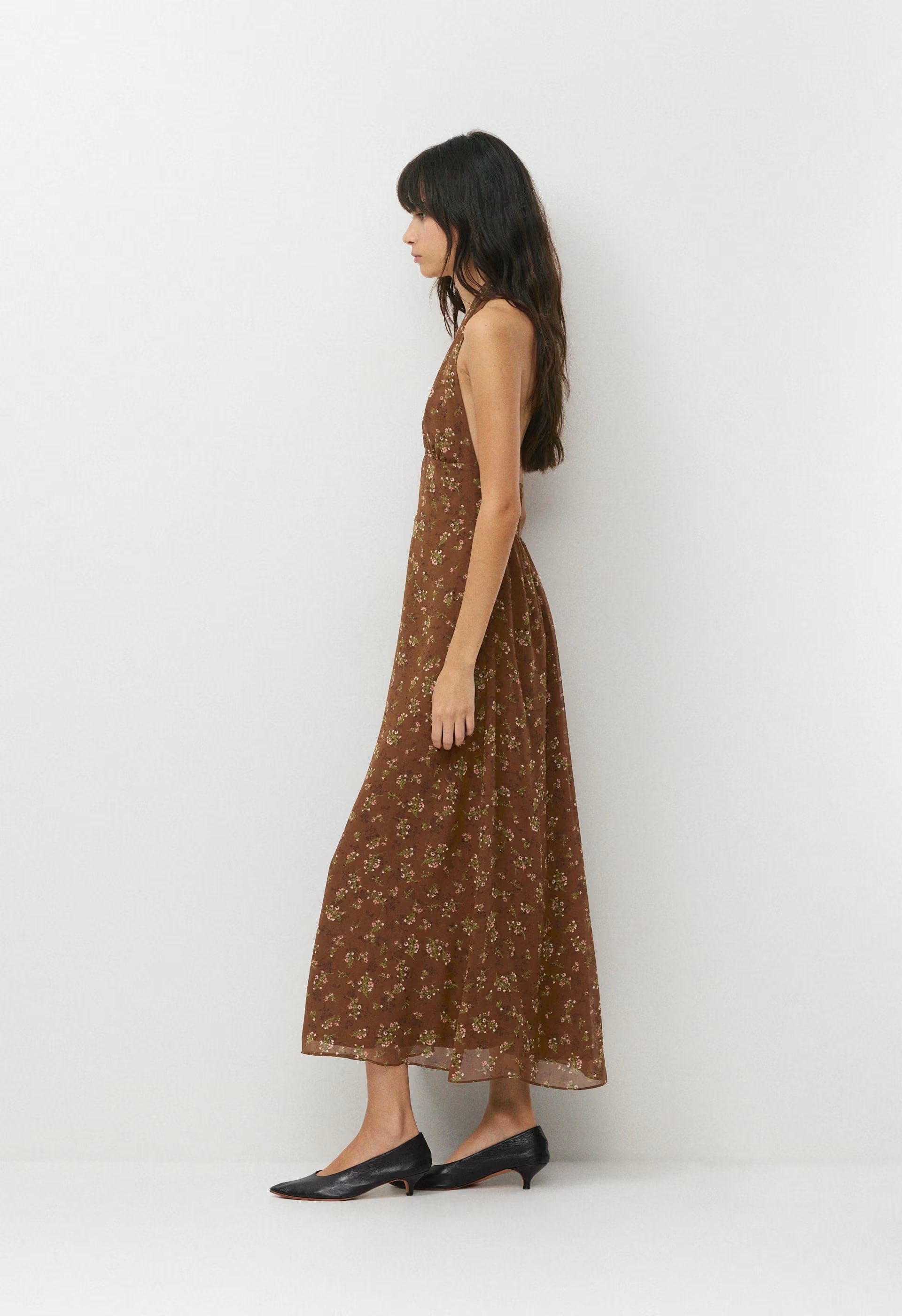 Orchardine Halter Dress - CHCLTR BWN/PNK
