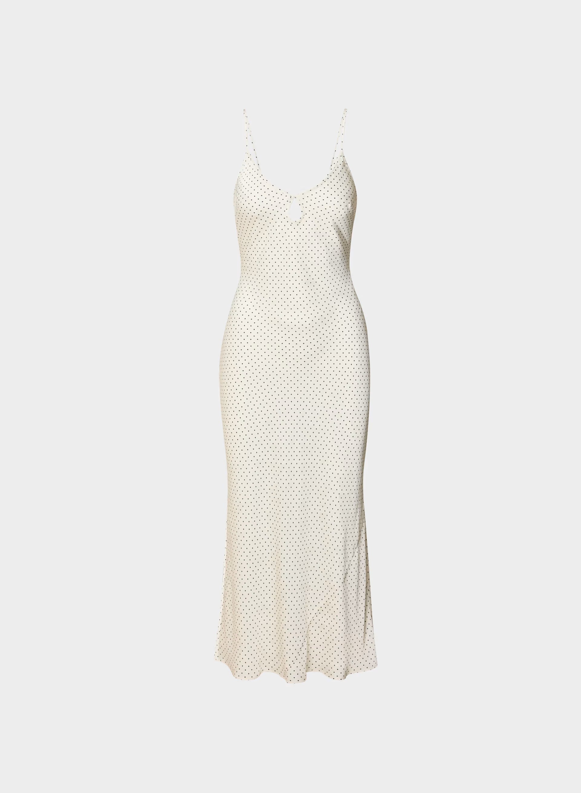 Duskfall Satin Dress - BIRCH/BLACK