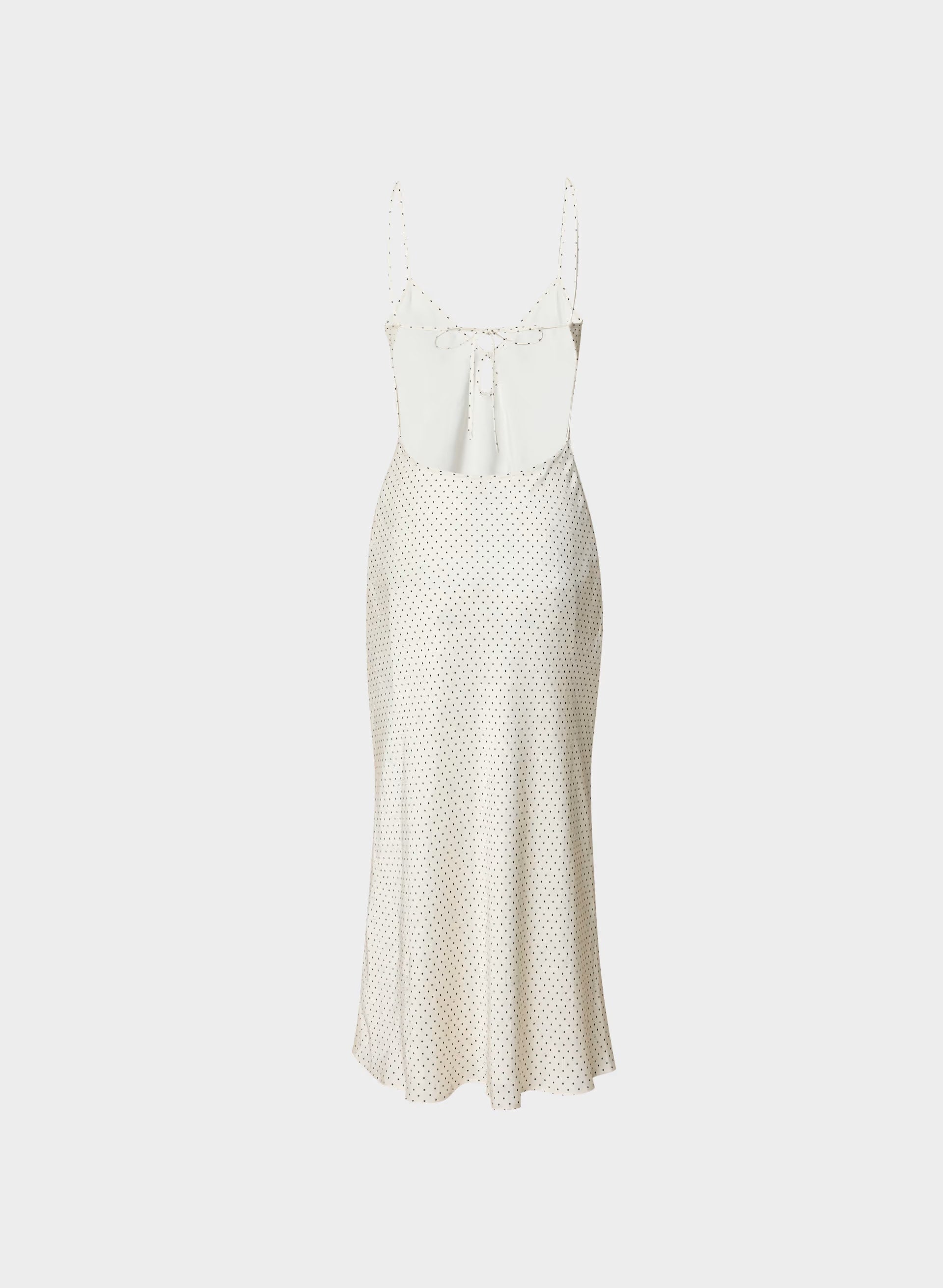 Duskfall Satin Dress - BIRCH/BLACK