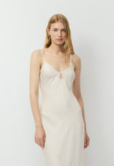Duskfall Satin Dress - BIRCH/BLACK