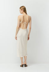Duskfall Satin Dress - BIRCH/BLACK