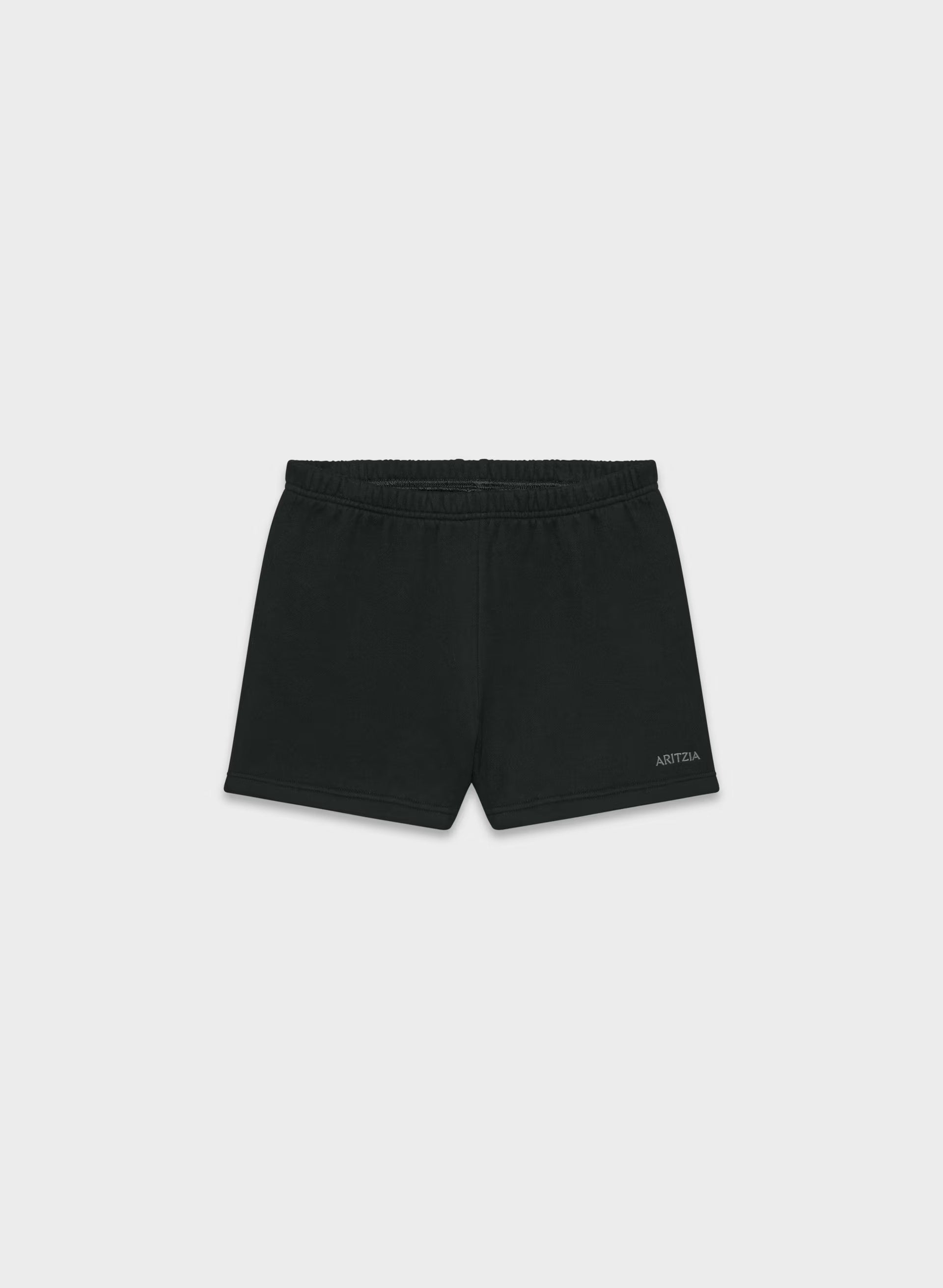 Cozy Sweatfleece Perfect Hi-Rise Mini Short - BLACK