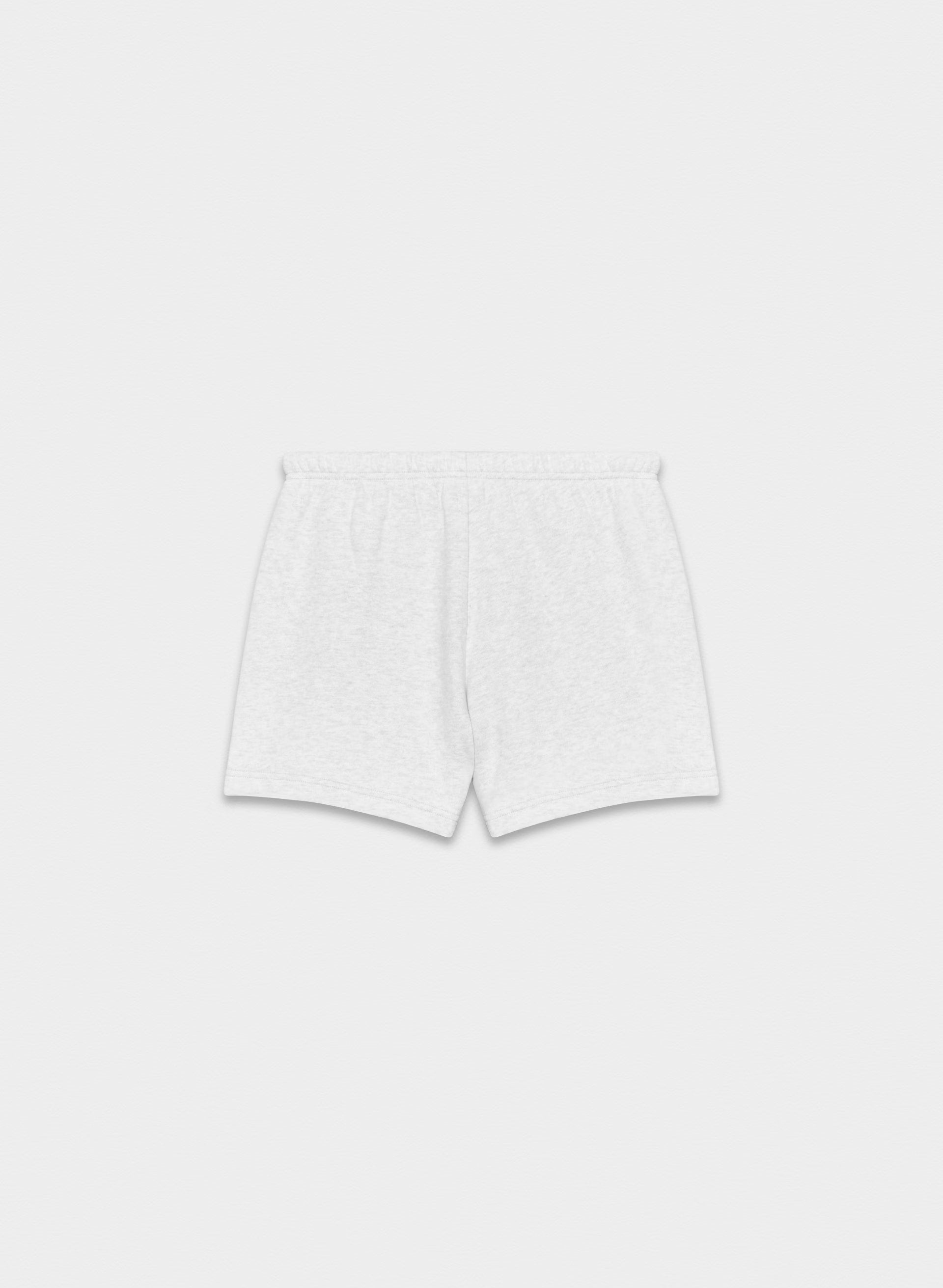 Cozy Sweatfleece Perfect Hi-Rise Mini Short - HEATHER CLOUD WHITE