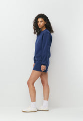 Cozy Sweatfleece Perfect Hi-Rise Mini Short - BYRON BLUE