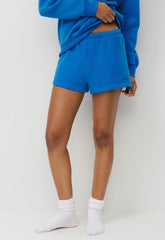 Cozy Sweatfleece Perfect Hi-Rise Mini Short - LAZULI BLUE