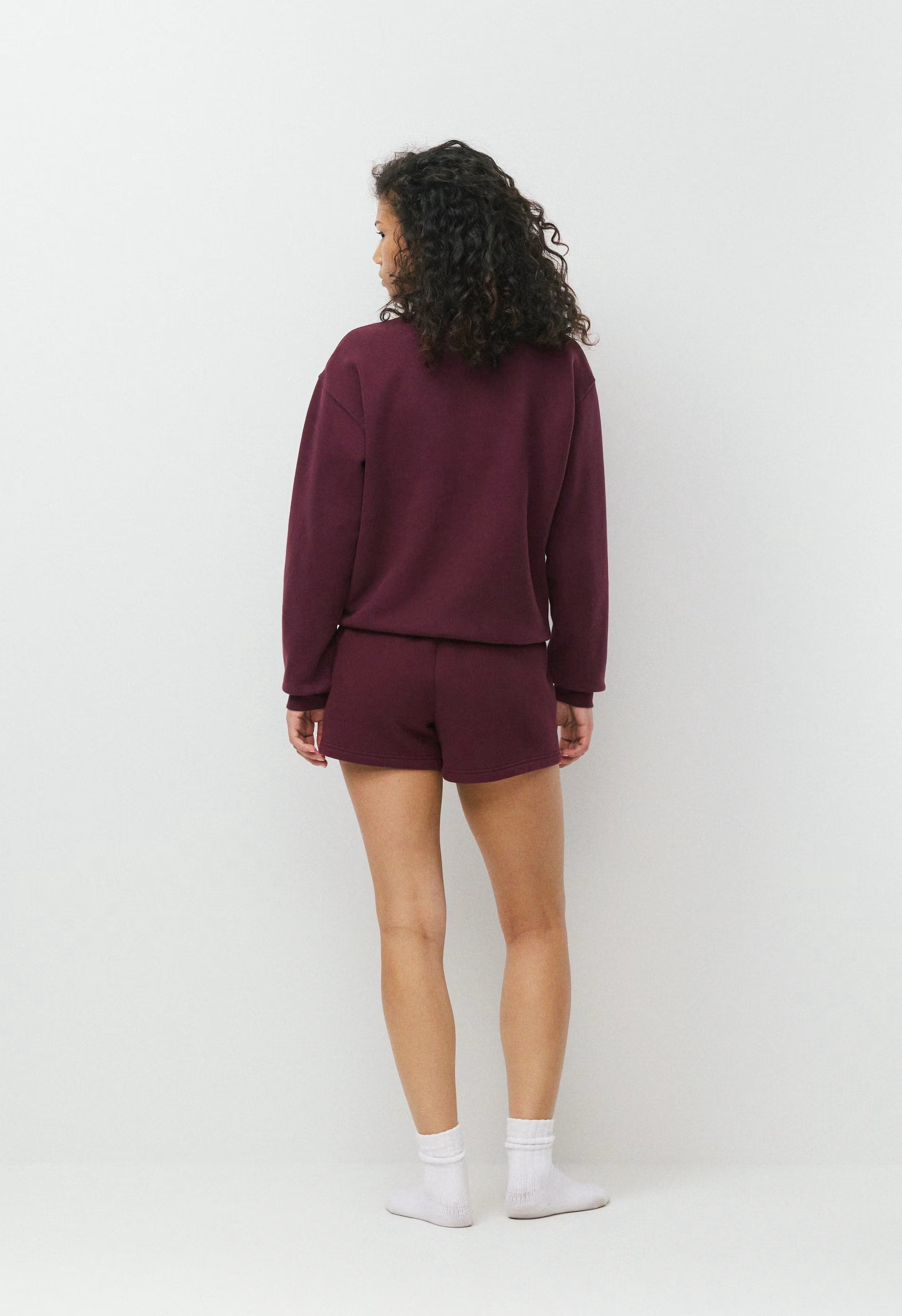 Cozy Sweatfleece Perfect Hi-Rise Mini Short - GALA PLUM