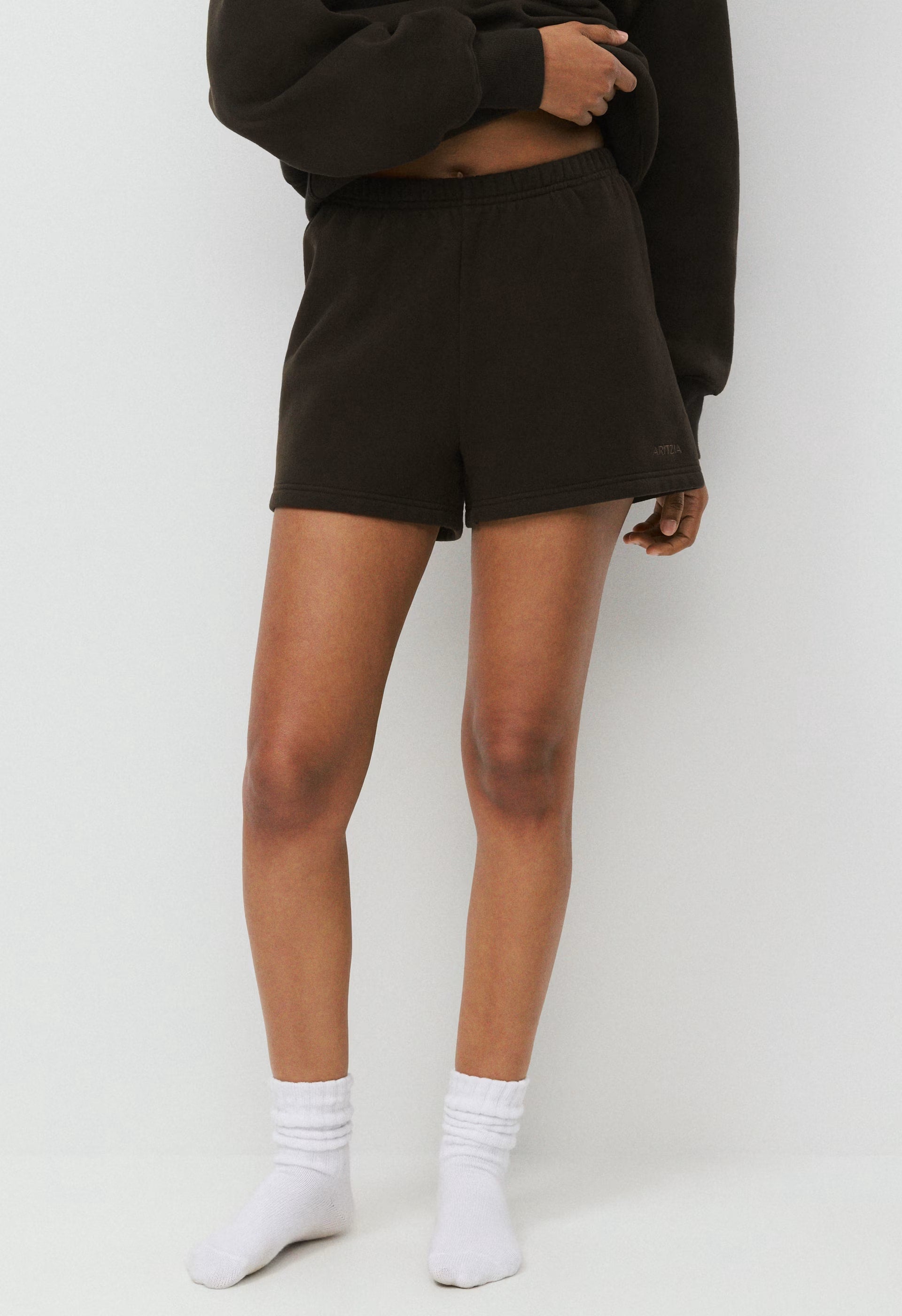 Cozy Sweatfleece Perfect Hi-Rise Mini Short - NO-STRESS LIGHT BLUE