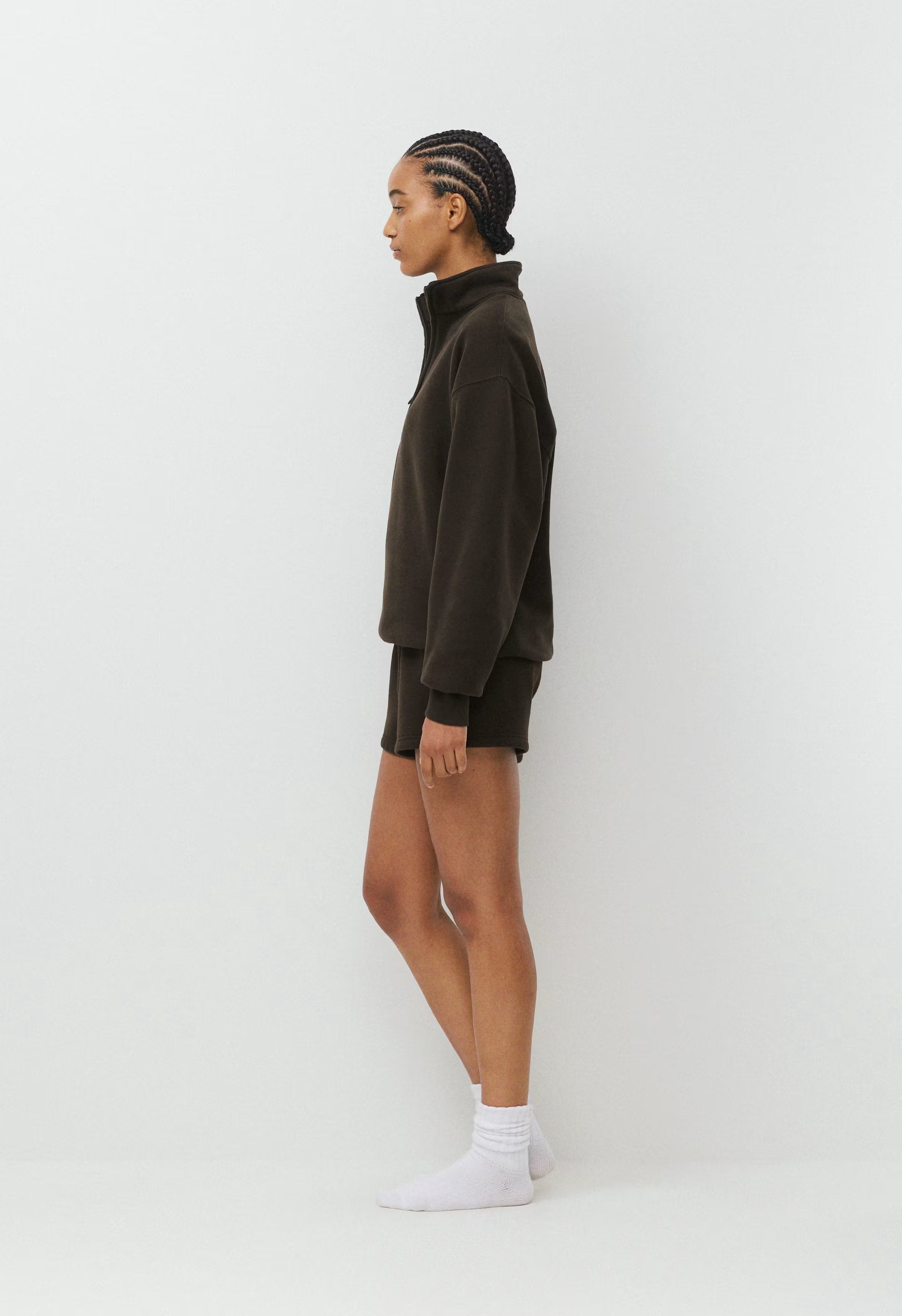 Cozy Sweatfleece Perfect Hi-Rise Mini Short - NO-STRESS LIGHT BLUE