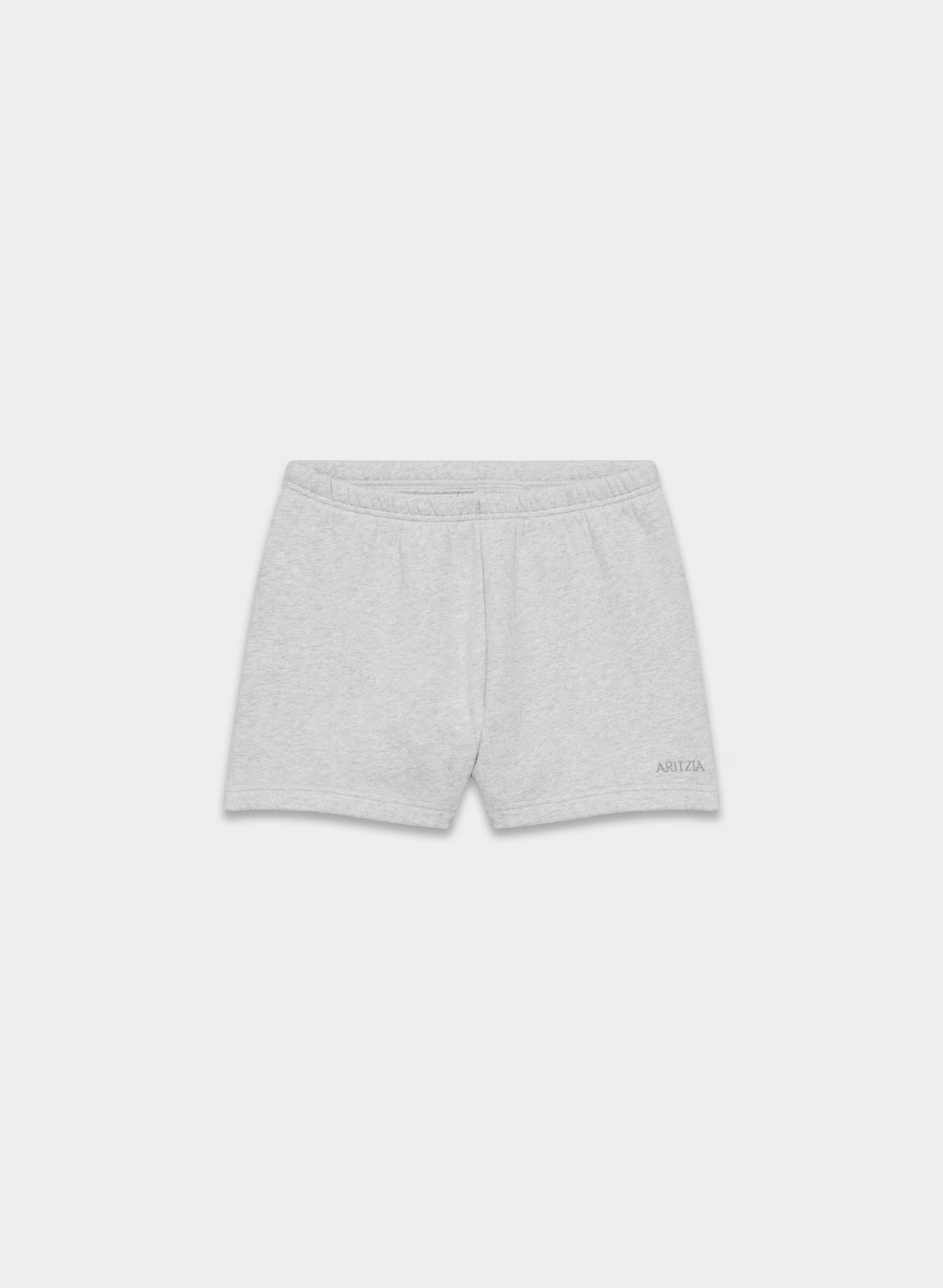 Cozy Sweatfleece Perfect Hi-Rise Mini Short - HEATHER CHROME