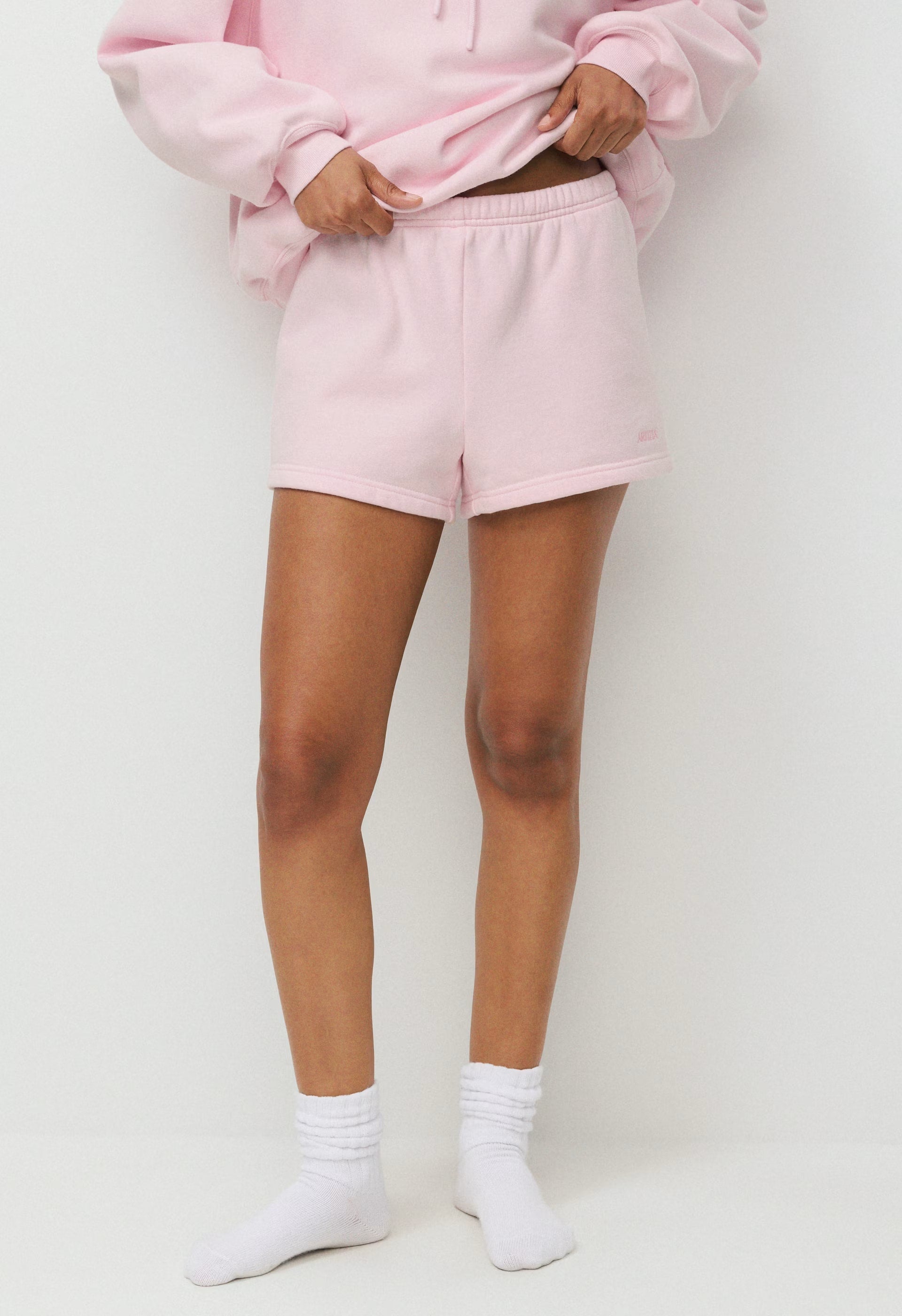 Cozy Sweatfleece Perfect Hi-Rise Mini Short - MAGNOLIA