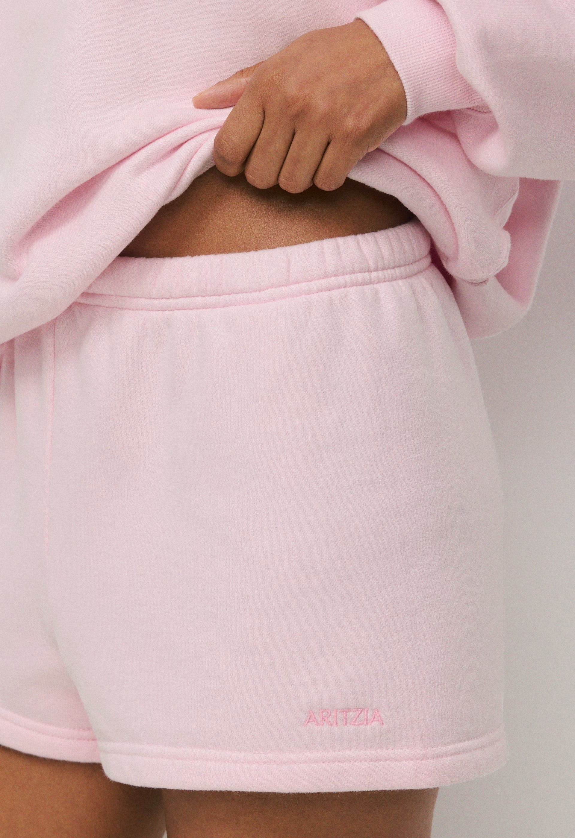 Cozy Sweatfleece Perfect Hi-Rise Mini Short - MAGNOLIA
