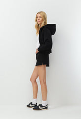 Cozy Sweatfleece Perfect Micro Short - BLACK