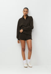 Cozy Sweatfleece Perfect Micro Short - CACAO NIB BROWN