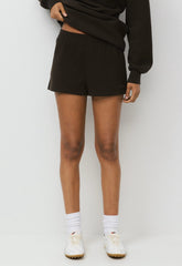 Cozy Sweatfleece Perfect Micro Short - CACAO NIB BROWN
