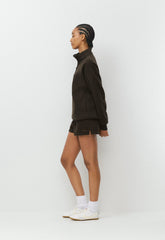 Cozy Sweatfleece Perfect Micro Short - CACAO NIB BROWN