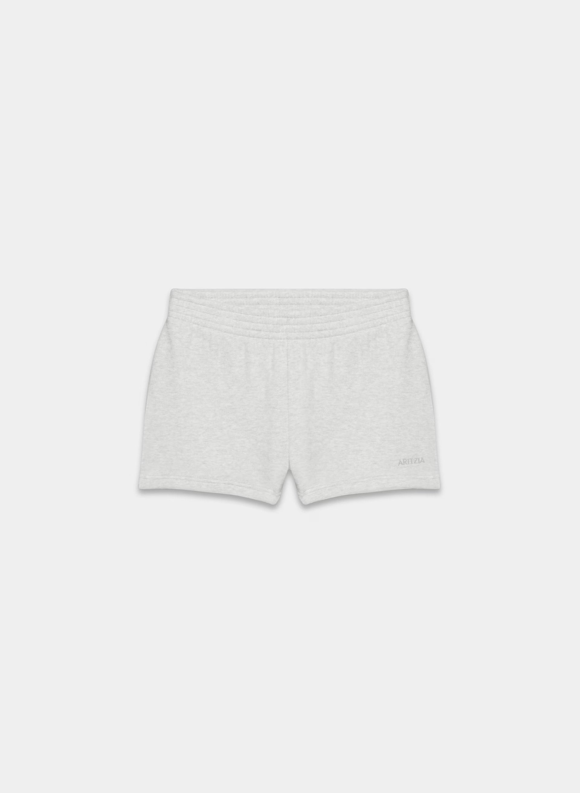 Cozy Sweatfleece Perfect Micro Short - HEATHER CHROME